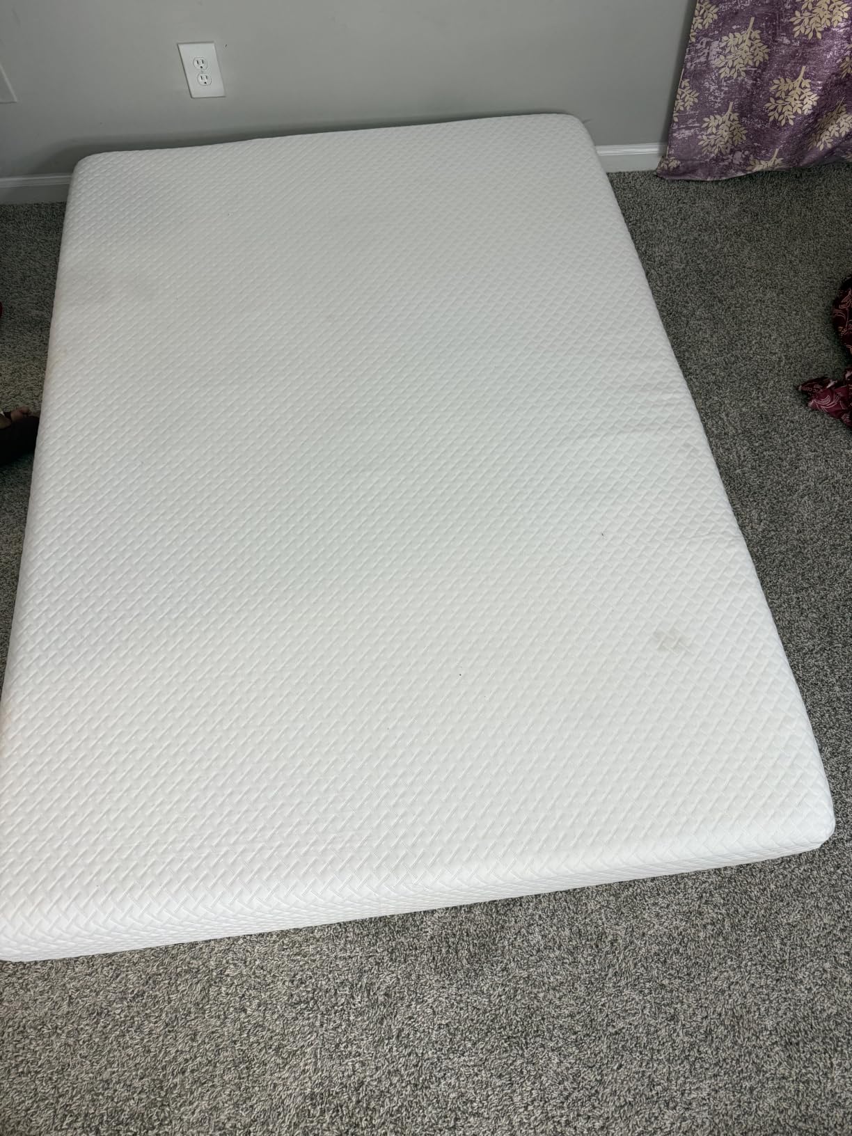 EGOHOME Full Size Memory Foam Mattress 8 Inch, Green Tea, Medium Firm | Bed Mattress in A Box, Cooling Green Tea Gel, Pressure Relief, CertiPUR-US Certified, Fiberglass Free, 75''L x 54''W, White customer photo 1