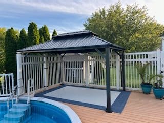 Domi 11x21FT Extended Outdoor Sunroom Kit, 4 Season Patio Solarium, Prefab Sunroom Kit with Aluminum Frame, Permanent Enclosed Gazebo with Curtains & Netting, 2 Sliding Doors, Movable PVC Windows customer photo 1