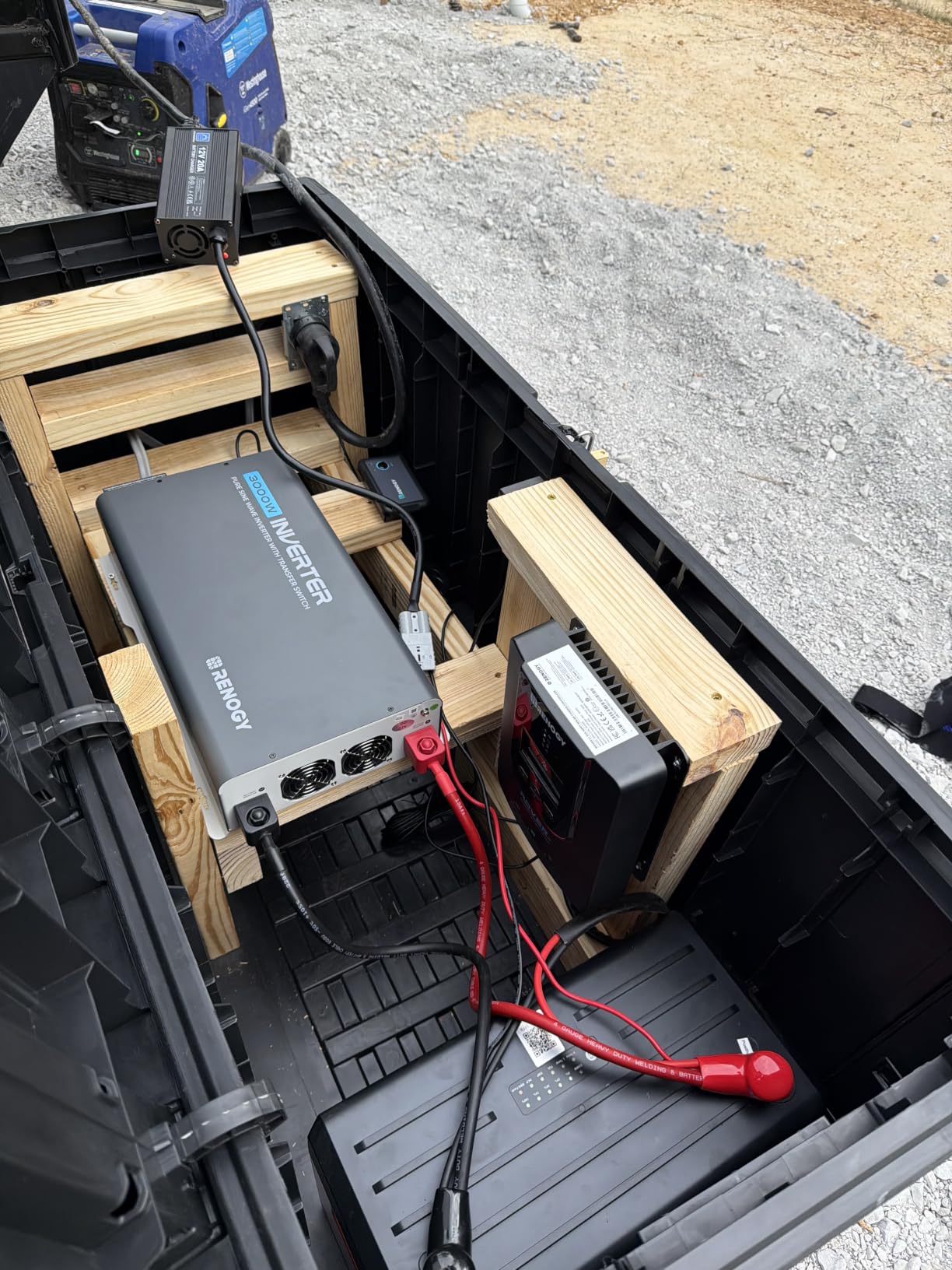 Renogy Inverter PUH, 3000W Pure Sine Wave Power Inverter with UPS Transfer Switch & Bluetooth, 12V DC to 120V AC Converter for RV, Truck, Home,Camping - 6000W Surge Power, Remote Monitoring customer photo 1