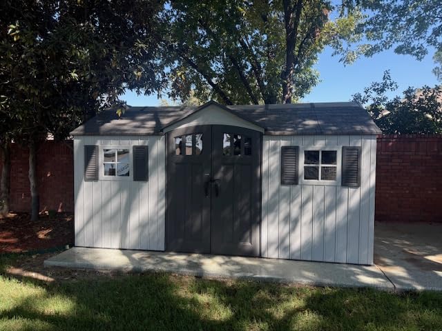 Lifetime Dual Entry Outdoor Storage Shed, 15 x 8 Foot customer photo 1