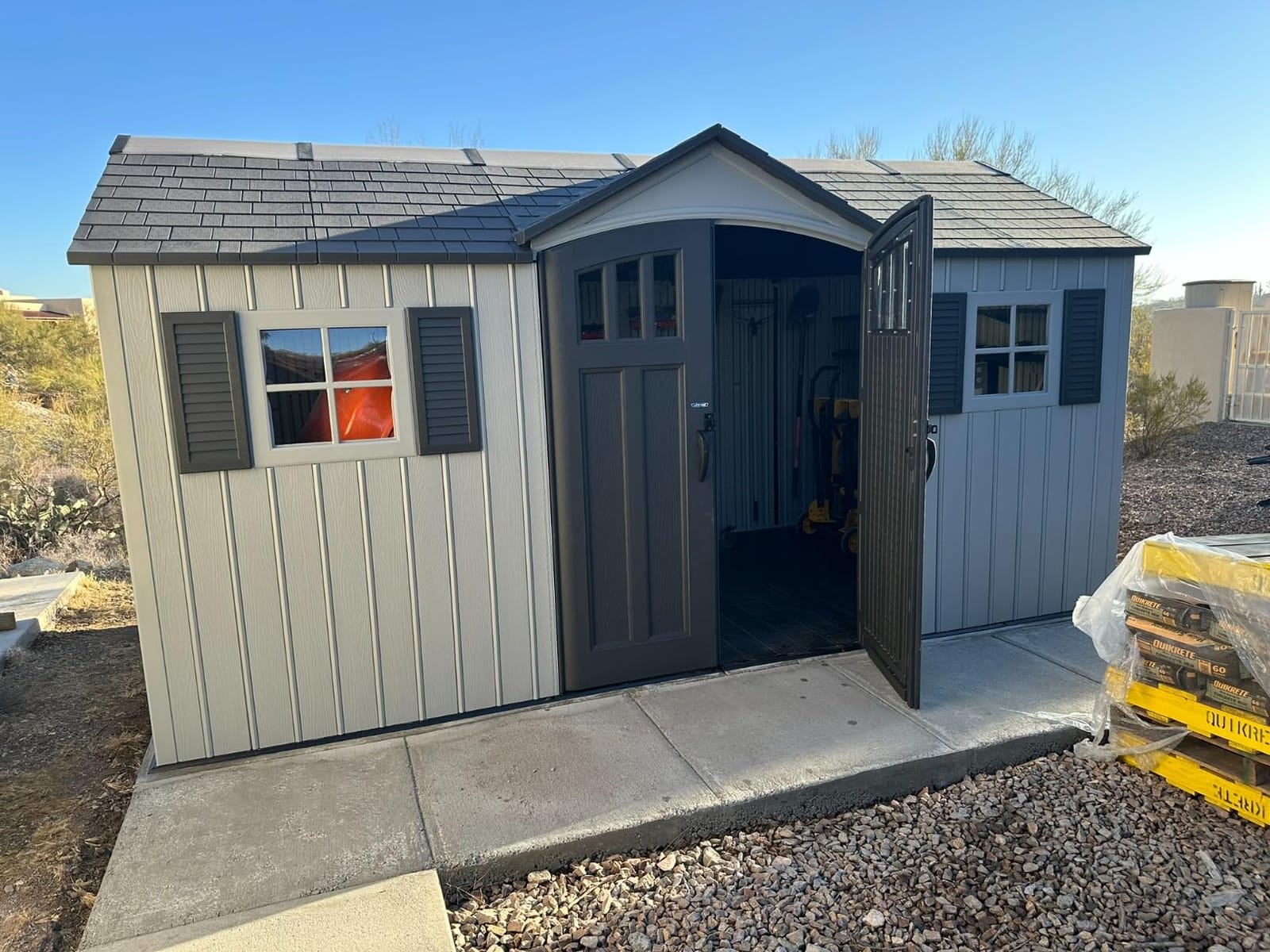 Lifetime Dual Entry Outdoor Storage Shed, 15 x 8 Foot customer photo 2