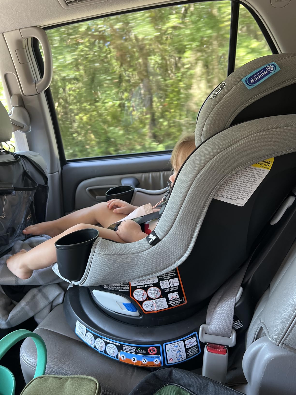 Graco EasyTurn 360 2-in-1 Rotating Convertible Car Seat, 360 Degree Rotating Infant to Toddler Rotating Car Seat, 2 Modes Rear and Forward Facing, Slim Design, Solae customer photo 1