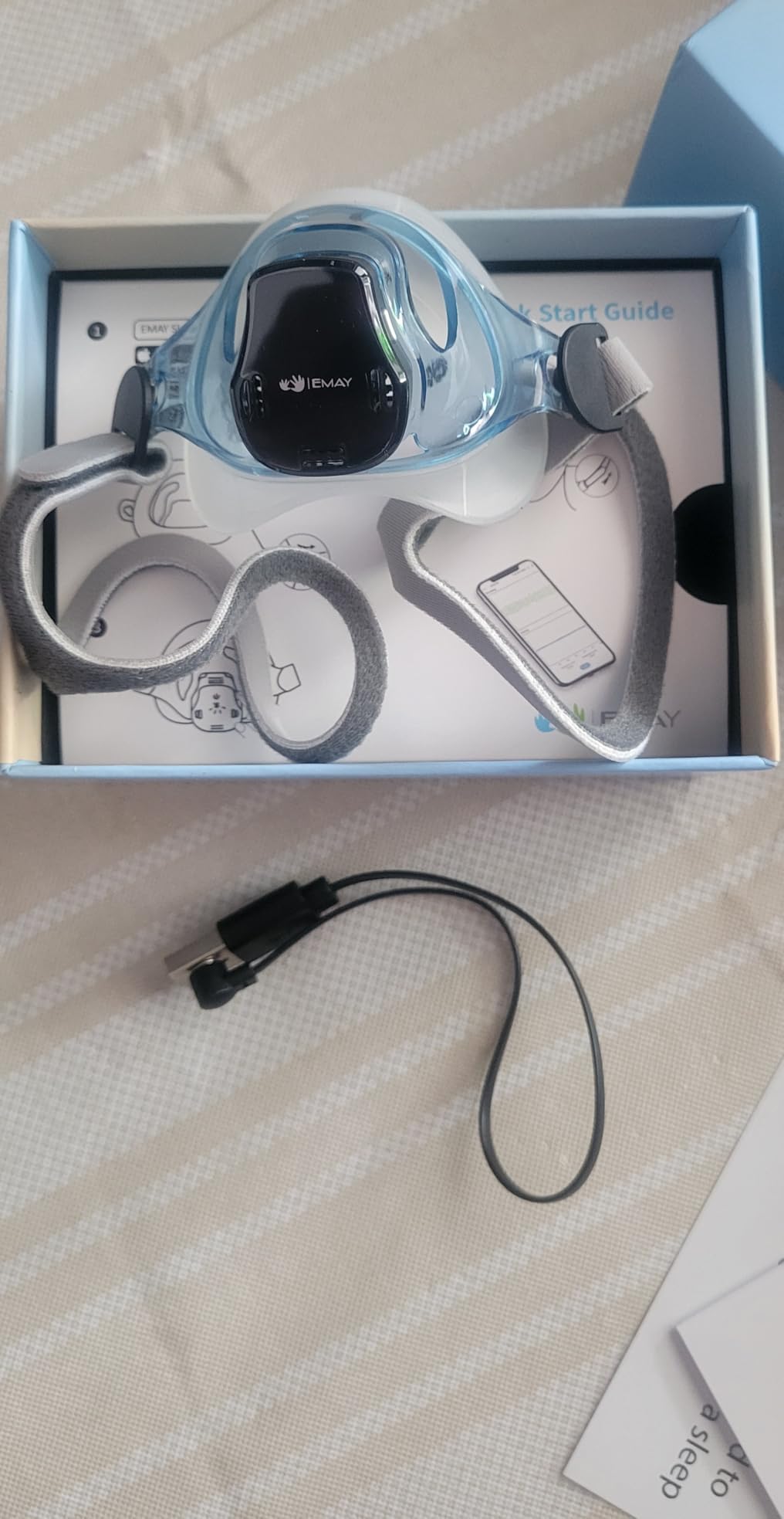 EMAY Sleep Breathing Monitor for Airflow Tracking | Record Breathing Continuously On the App | Monitor Sleep Quality and Respiratory Events | Generate Professional Sleep Report with Data Analysis customer photo 1