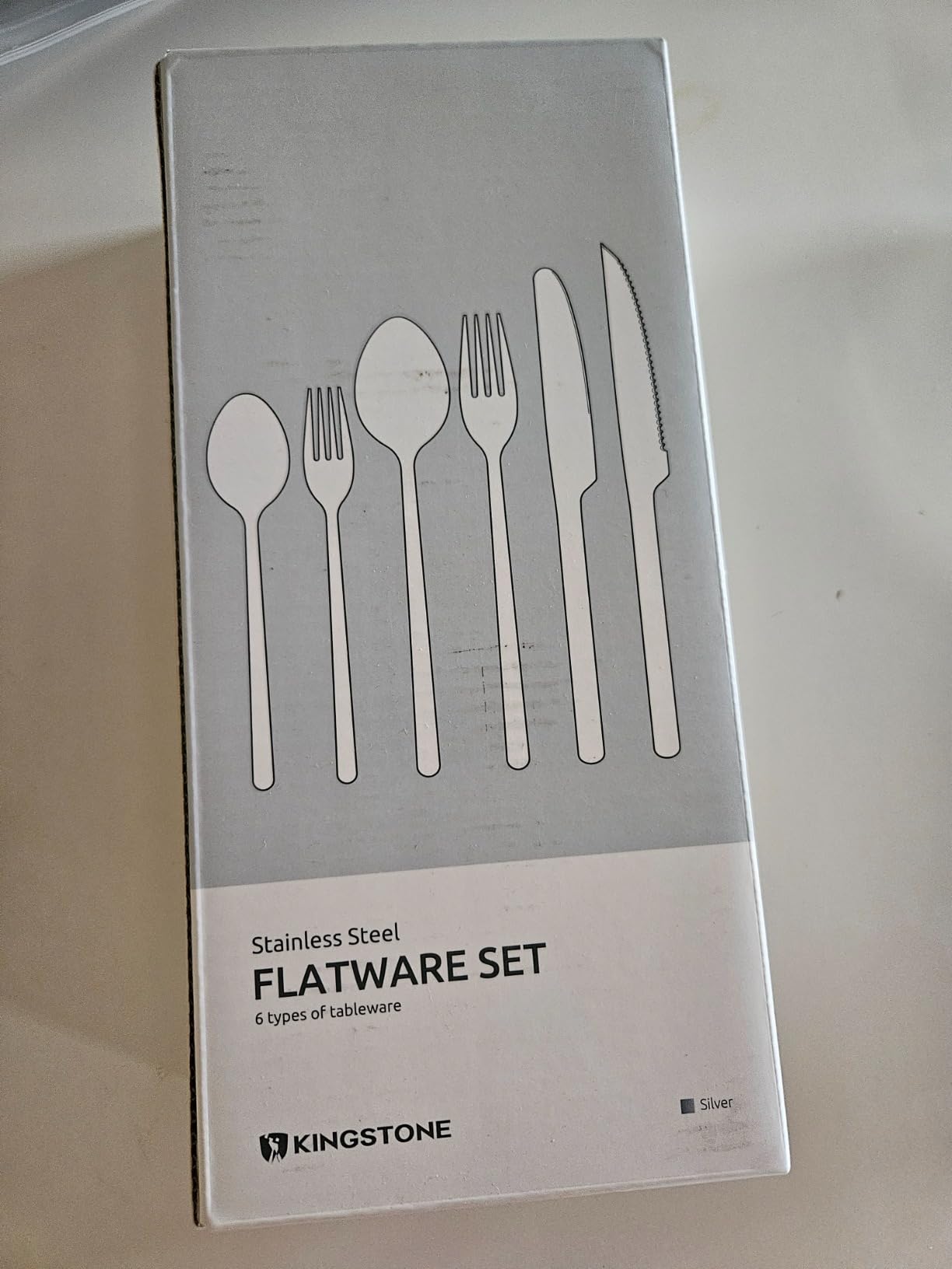 KINGSTONE Gold Silverware Set, 40 Piece Flatware Cutlery Set for 8, 18/10 Stainless Steel Silverware Mirror Polished Dishwasher Safe for Home, Restaurant, Wedding, Party (Gold, 40 pieces for 8) customer photo 2