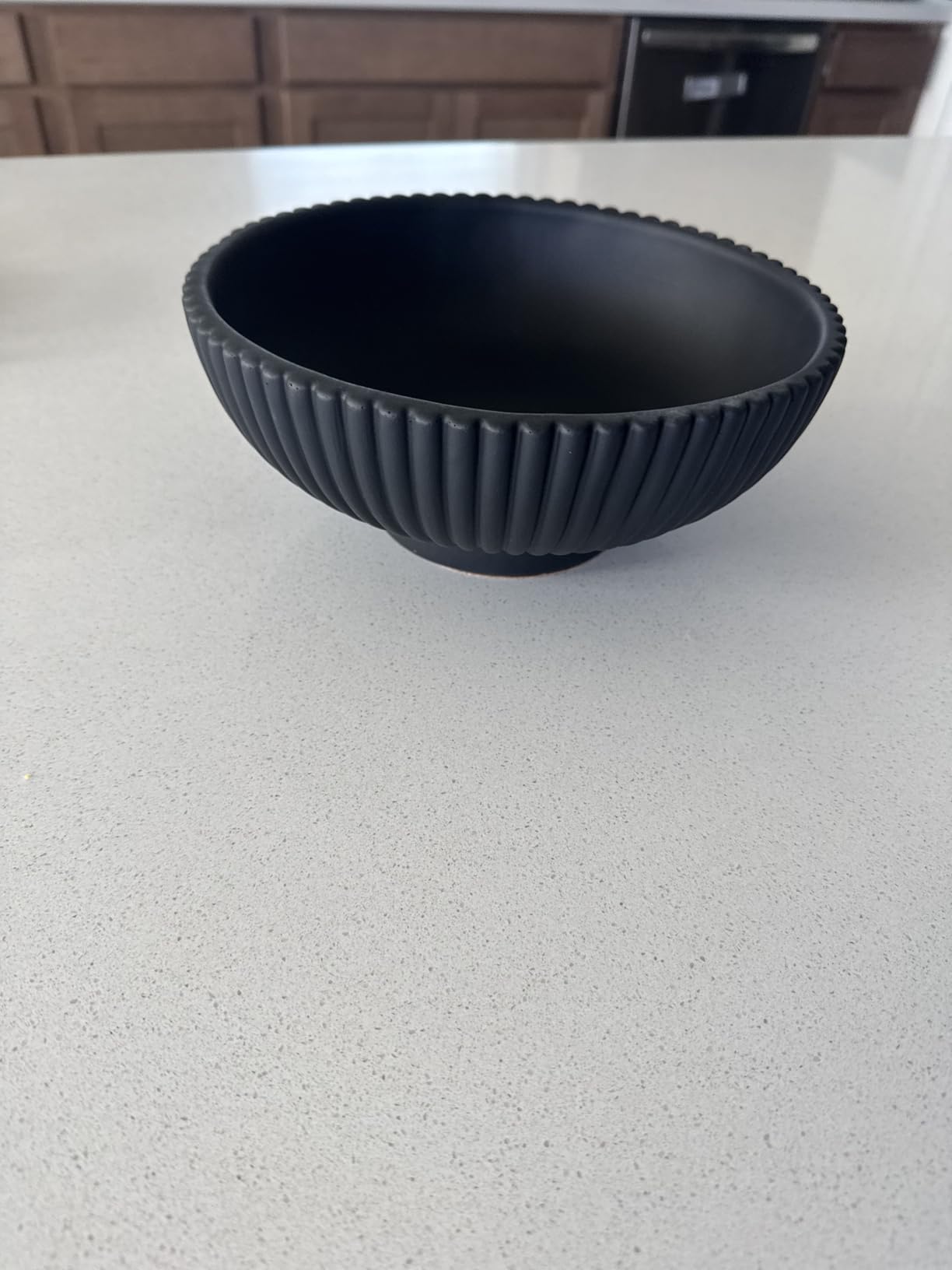 KIBAGA Decorative Concrete Fruit Bowl for Kitchen or Table - Large Key Bowl | Elevates Your Modern Farmhouse Home, Showcasing Fruit or Seasonal Centerpieces in Style customer photo 2