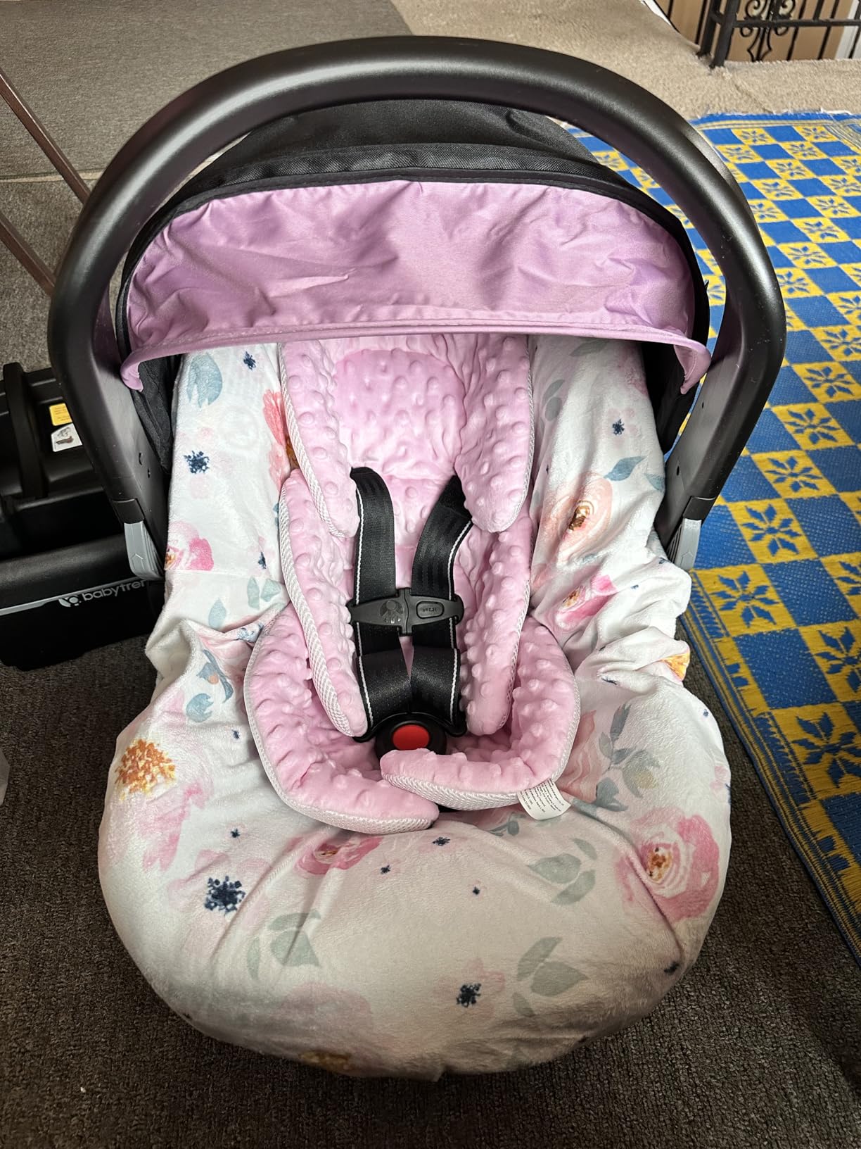Baby Trend EZ-Lift PRO Infant Car Seat, Dash Rose - Lightweight Premium Carry, Plush Infant Cushioning, Adjustable Harness Support customer photo 1