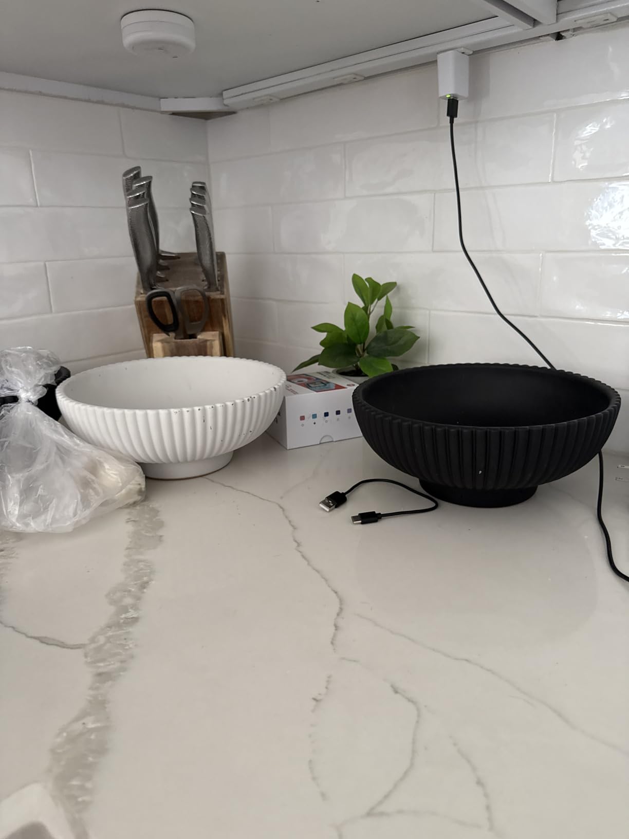 KIBAGA Decorative Concrete Fruit Bowl for Kitchen or Table - Large Key Bowl | Elevates Your Modern Farmhouse Home, Showcasing Fruit or Seasonal Centerpieces in Style customer photo 1