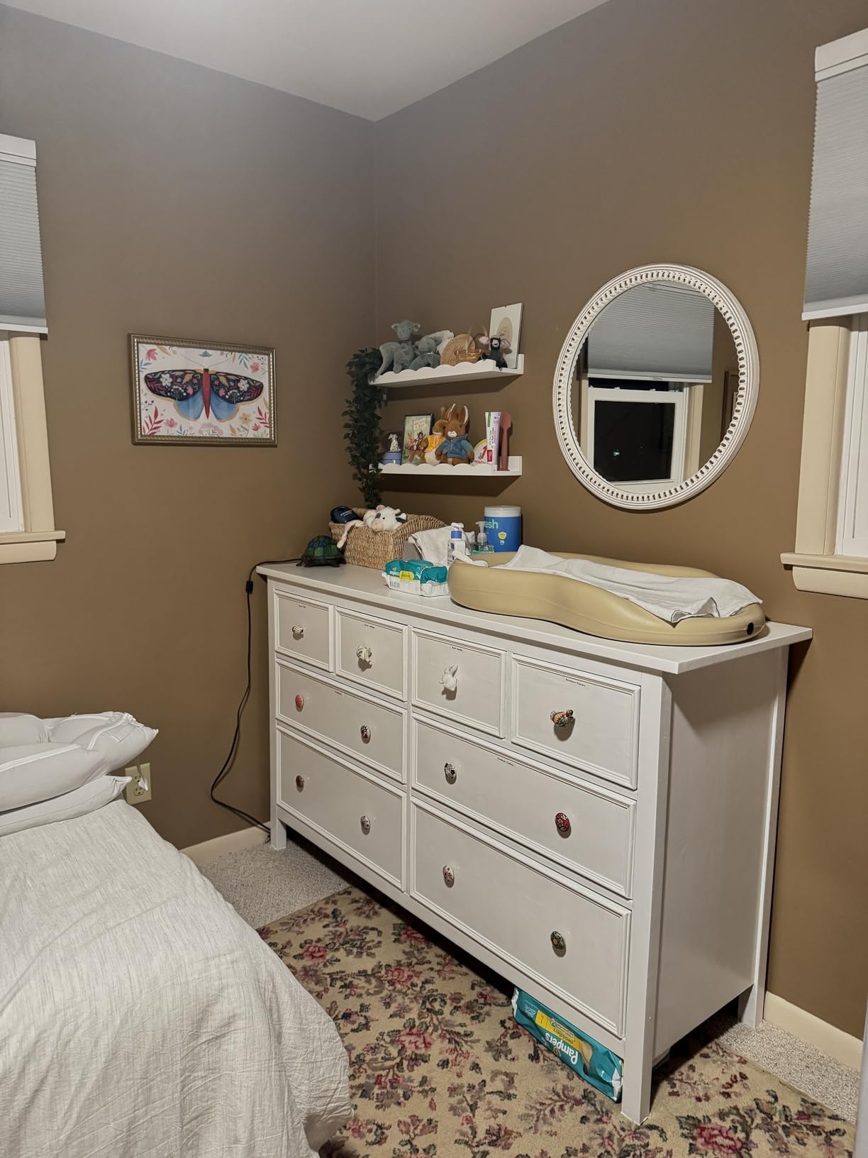 36x24 Inch Rustic Farmhouse Oval Mirror, Wooden Decorative Wall Mirrors | Hang Vertical or Horizontal, the Grain Look Adds Farmhouse Charm Above Bathroom Sink, Entryway, Living Room, Hallway customer photo 1