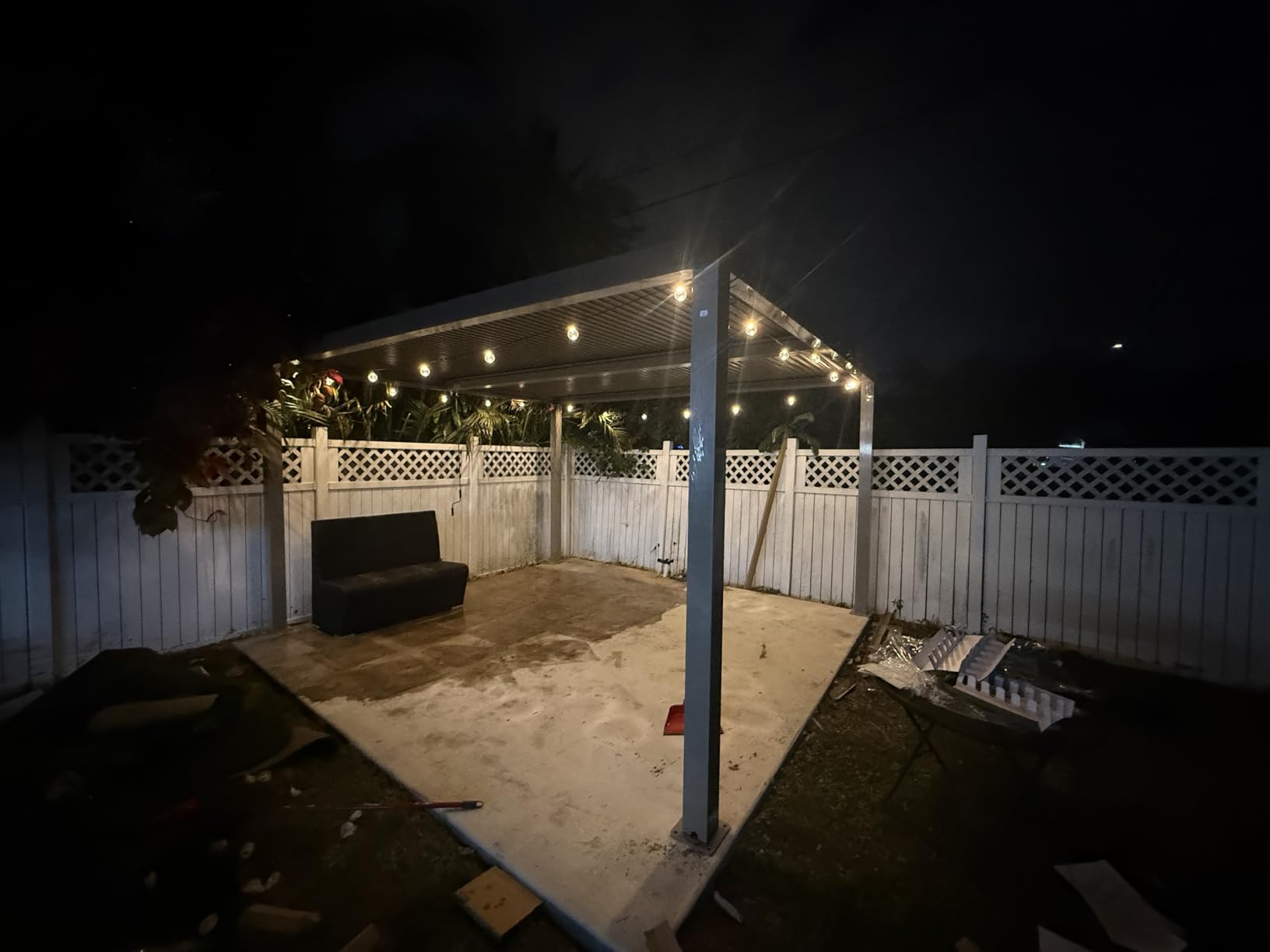 PURPLE LEAF 10' x 13' Louvered Pergola Durable Aluminum Adjustable Louvers | Premium Champagne Aluminum Frame, Independent Adjustable Roofs, Heavy Duty Frame, Integrated Drainage System, Protection Plan customer photo 2