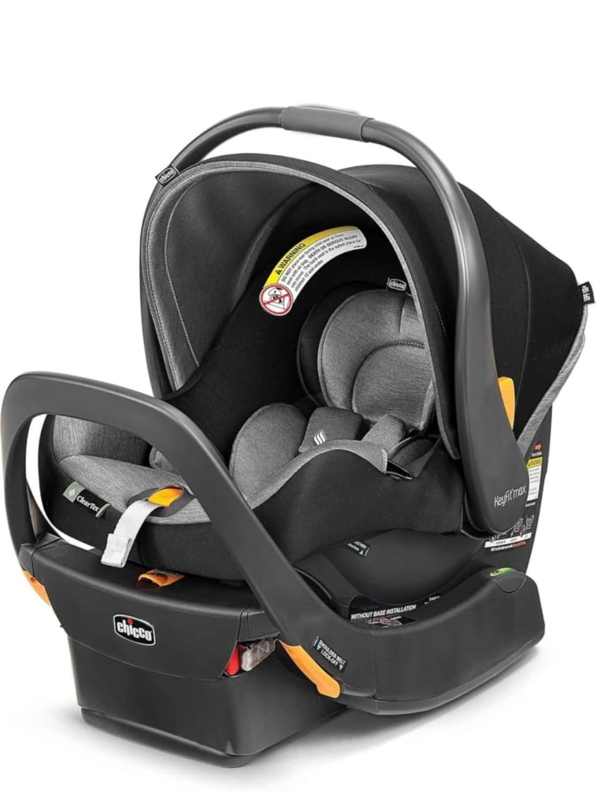 Chicco KeyFit Max ClearTex Infant Car Seat and Base, Rear-Facing, 4-30 lbs | Lupine/Purple, flame retardant-free ClearTex, GREENGUARD Gold, stroller-compatible infant car seat, baby travel item customer photo 1
