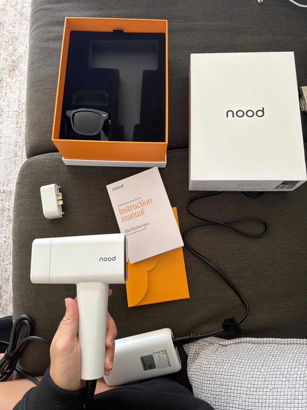 Nood Flasher Pro IPL Laser Hair Removal Device, Forbes Best Product 2026, Clinical-Grade Permanent Results At Home, CryoSoothe Tech customer photo 2