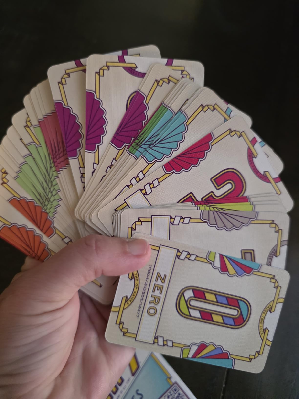 USAOPOLY Flip 7, The Ultimate Blend of Press Your Luck & Strategy, Fast-Paced Addictive Card Game,Quick to Learn & Easy to Teach,Perfect for Game Nights, 3+ Players, Ages 8 & Up, 20 Minutes Play Time customer photo 1