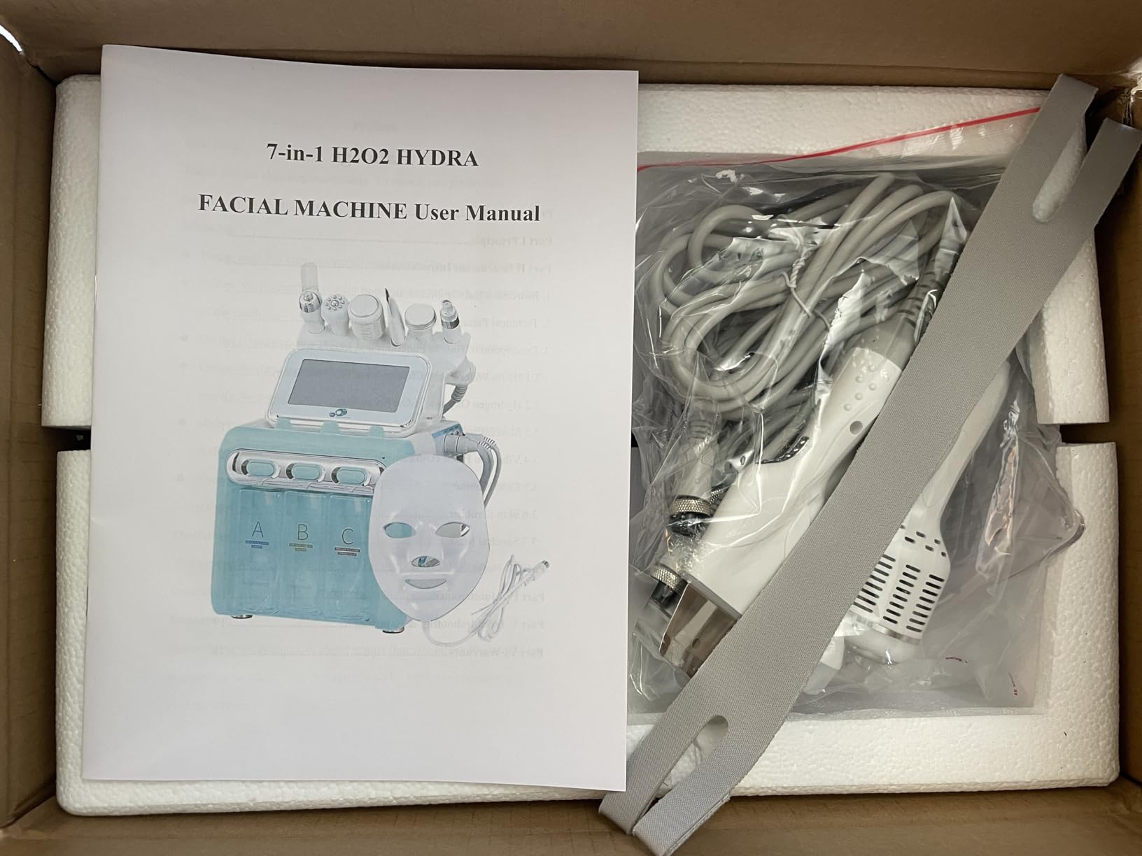 Hydrogen Oxygen 7 in1 Facial Care Machine with Mask Multifunctional Face Skin Care Device customer photo 1