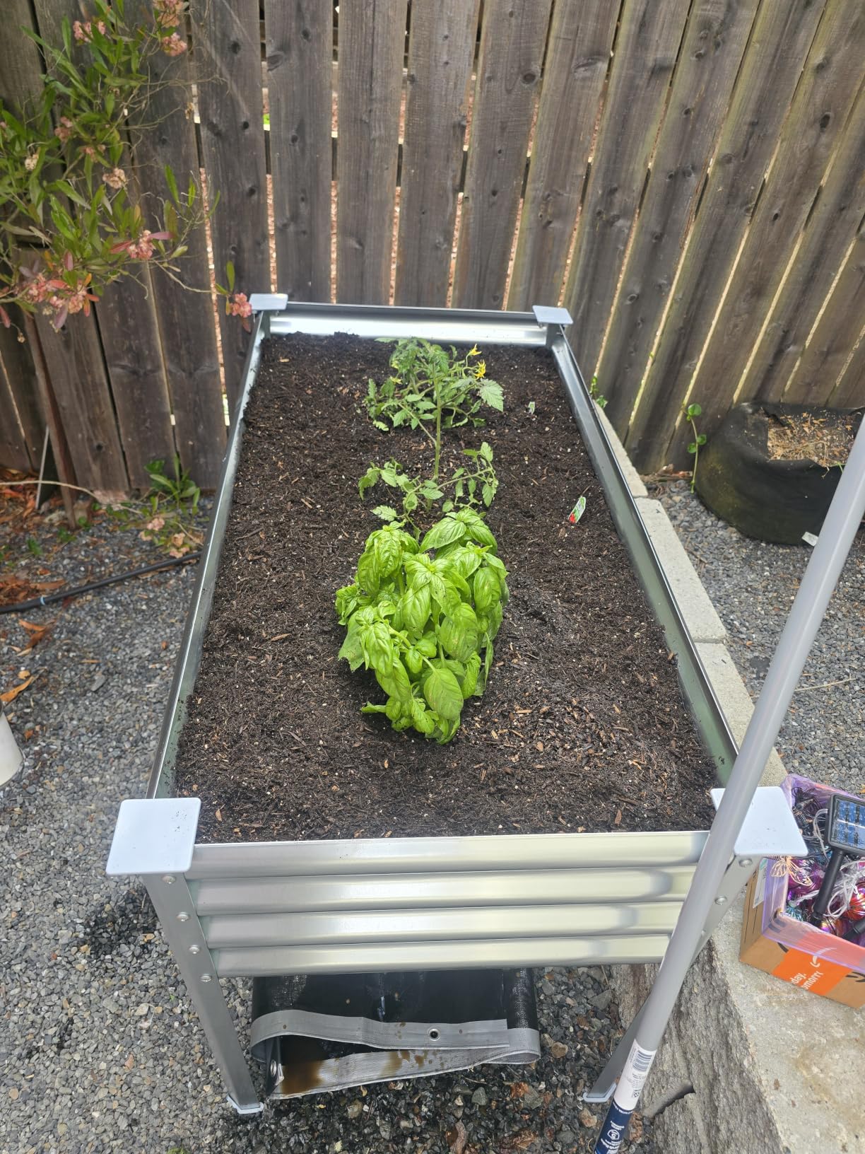 Land Guard 2 Pack Galvanized Raised Garden Bed with Legs, 48x24x32in Large Metal Elevated Raised Planter Box with Drainage Holes for Backyard, Patio, Balcony, 700lb Capacity customer photo 1