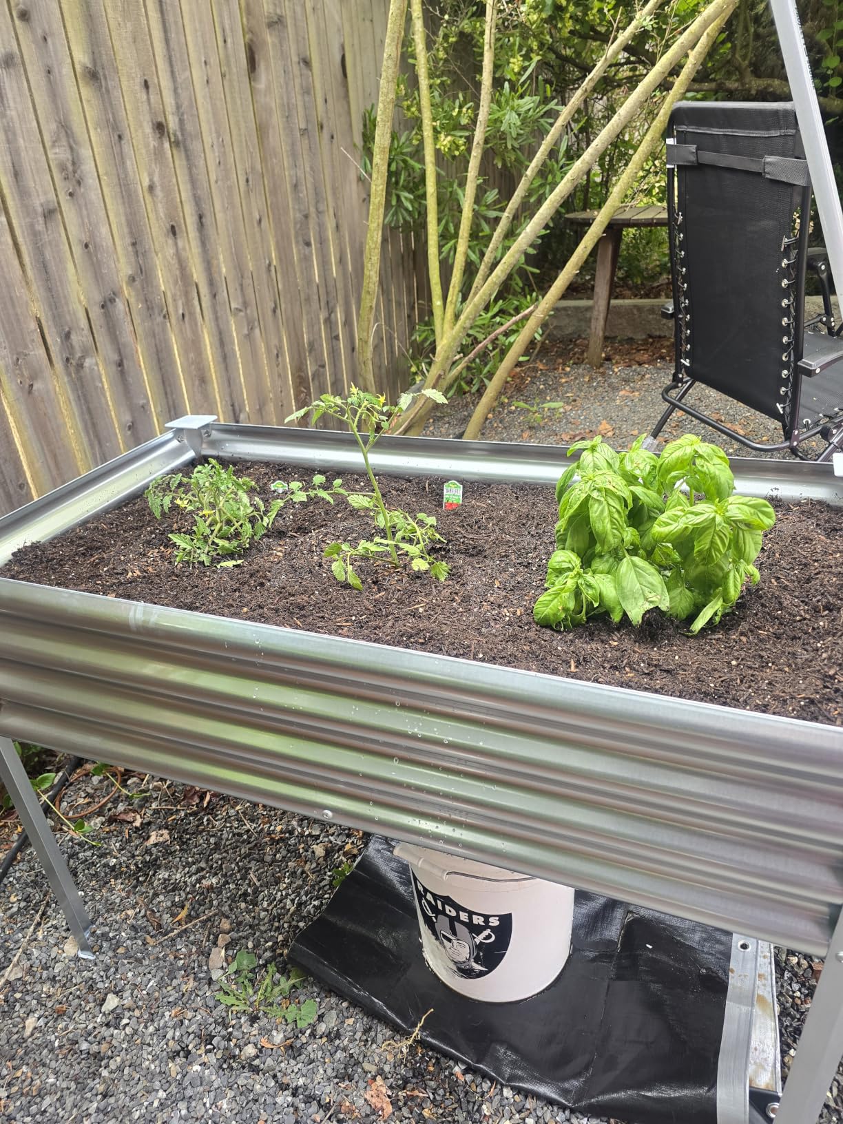 Land Guard 2 Pack Galvanized Raised Garden Bed with Legs, 48x24x32in Large Metal Elevated Raised Planter Box with Drainage Holes for Backyard, Patio, Balcony, 700lb Capacity customer photo 2