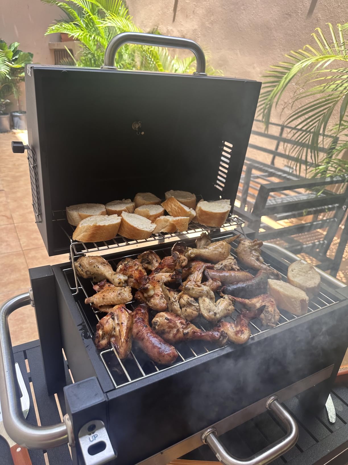 BBQCuker Portable Charcoal Grill,Heavy-Duty Stainless Steel Small BBQ Grill with Double-Layer Insulation Design,170 Sq. In. cooking Area,Tabletop Grill with Travel Bag for Outdoor Camping and Picnic customer photo 1