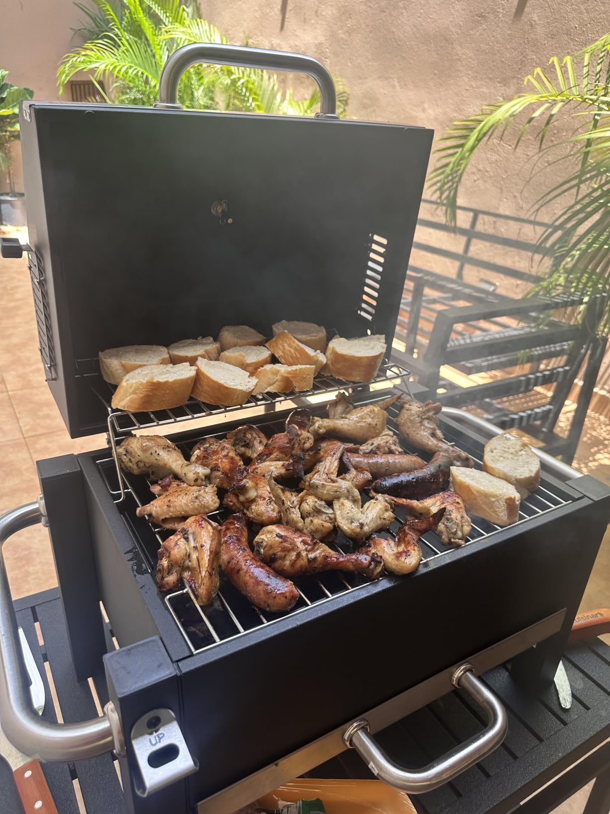 BBQCuker Portable Charcoal Grill,Heavy-Duty Stainless Steel Small BBQ Grill with Double-Layer Insulation Design,170 Sq. In. cooking Area,Tabletop Grill with Travel Bag for Outdoor Camping and Picnic customer photo 2