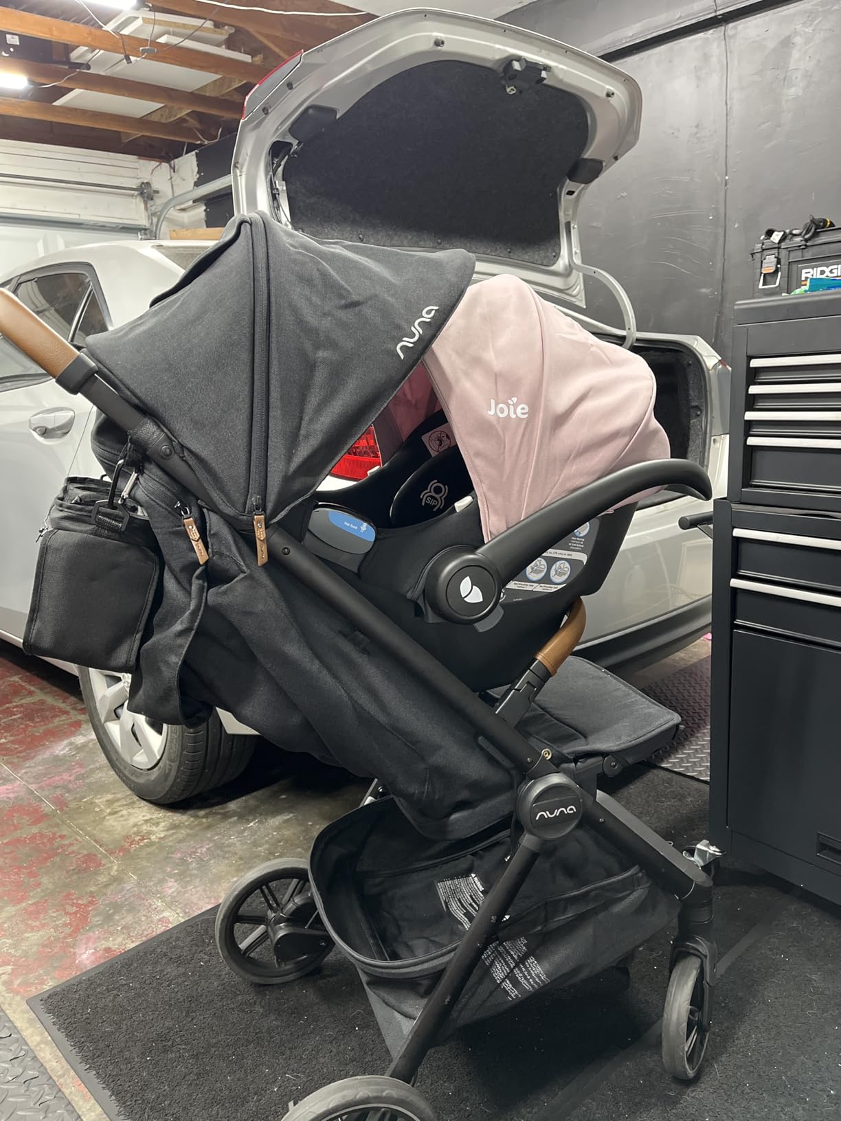 Joie Baby Rue Infant Car Seat & Anti-Rebound Base, Lightweight | Lightweight Infant Car Seat with UPF 50+ Canopy for Newborns and Infants. Travel System Compatible. customer photo 2