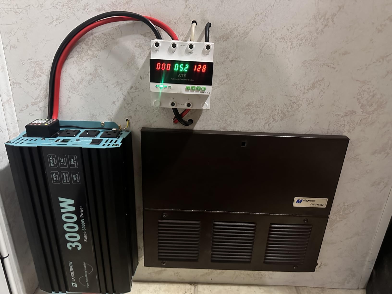 3000 Watt Pure Sine Wave Inverter 12V DC to 120V AC for RV, Truck, Solar, Home, Off-Grid, Power Inverter with 3 AC Outlet, 30W USB-C, 5V 3.1A USB, Hardwire Port, Remote Control, Surge 6000W customer photo 2
