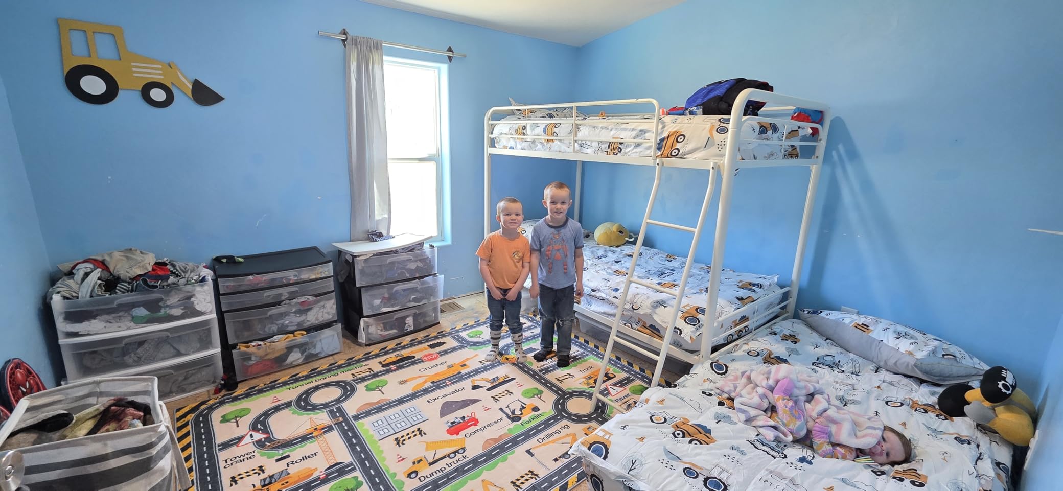 Nayoroom Kids Car Road Playroom Rug, Faux Wool City Map, Non-Slip, 5 x 7 ft | Interactive city road map; Car-friendly routes; Soft faux wool surface; Non-slip backing; Easy-care room accent customer photo 2