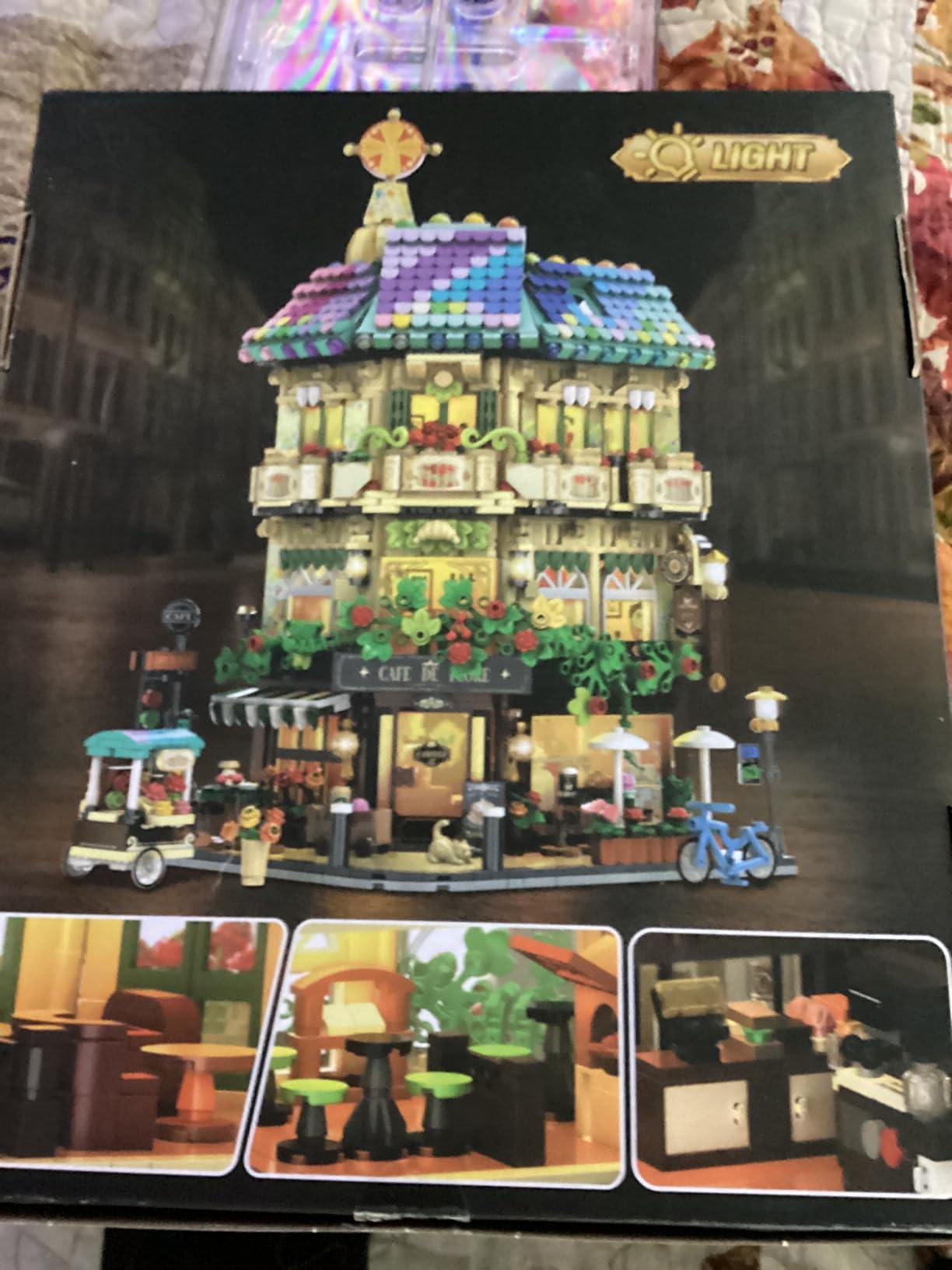INSOON Flower Cafe House Building Set with Lights for Adults, Modular Kit | City Street Botanical Corner Coffee Shop, Collectible Display Model for Home Decor, Gift for Women Men Teens 12+ (1876 PCS) customer photo 2