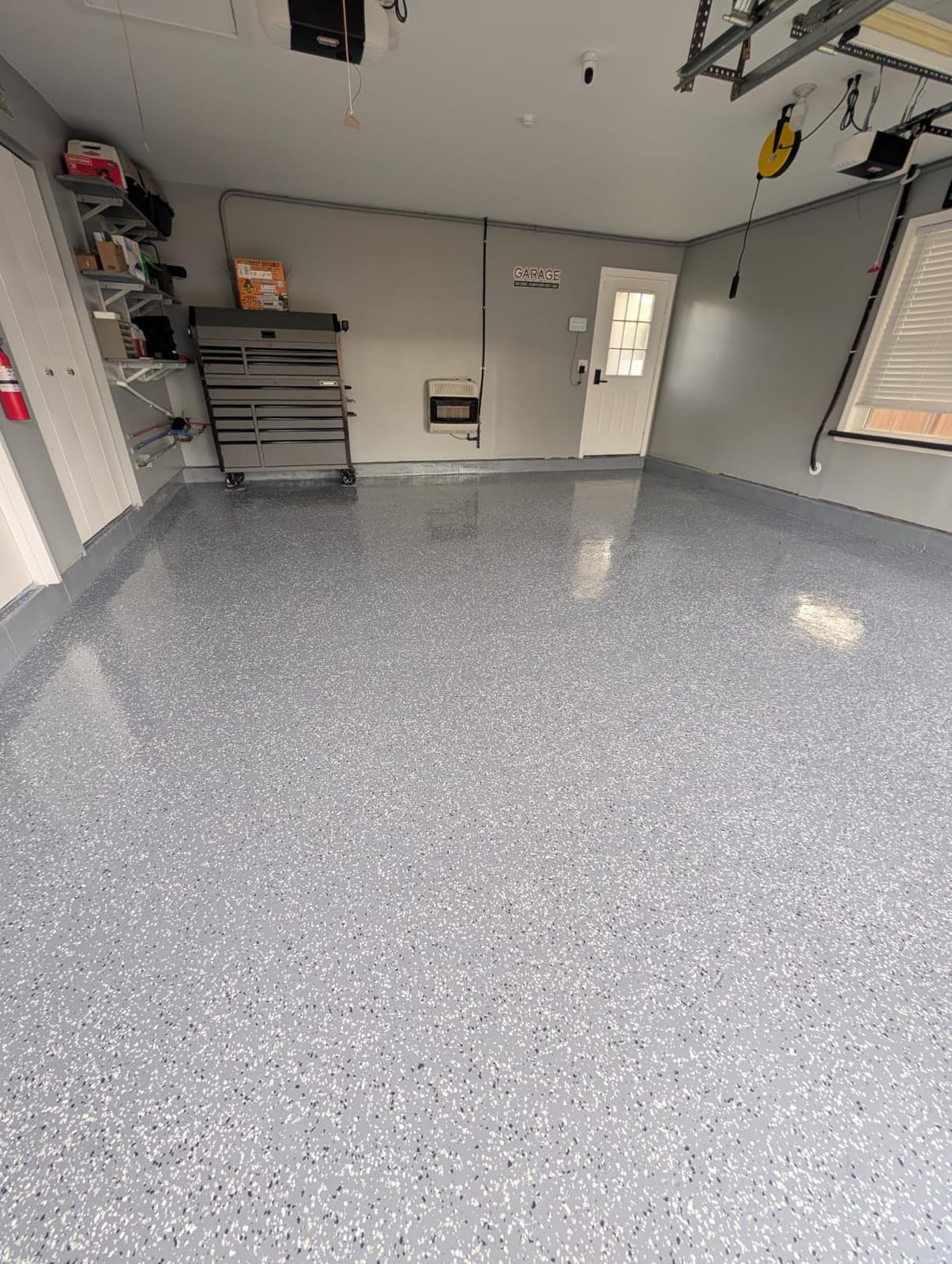 Gorilla Epoxy Garage Floor Coating Kit, 550 sq. ft. Coverage, High Gloss Gray Finish, 100% Solids customer photo 2