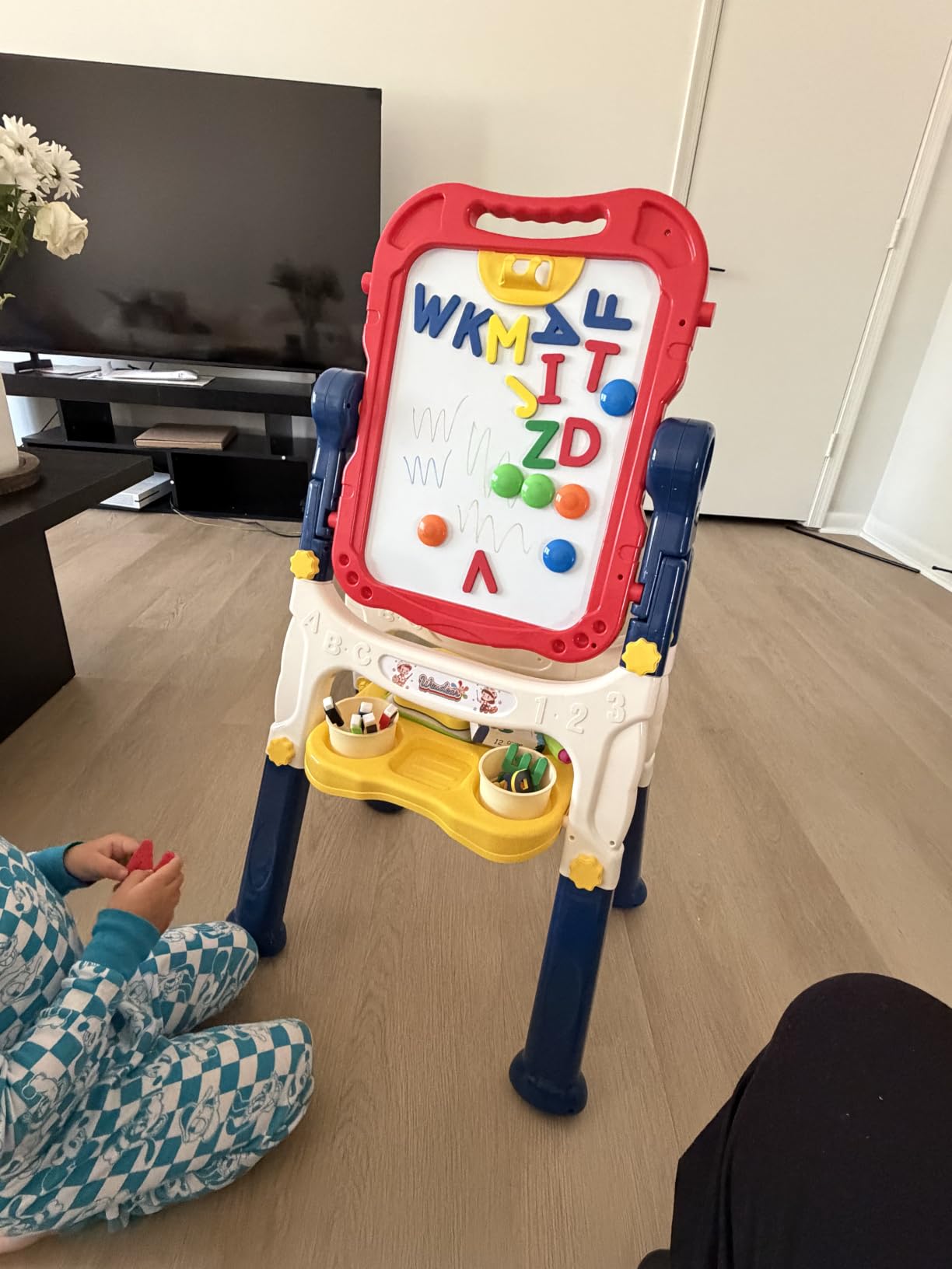 Easel for Kids Toys, Double-Sided Magnetic Painting Board | Toddler Art Easel Toys for Boys 3-5, Educational Learning Gift for Birthday, Thanksgiving, Christmas & Holidays customer photo 1