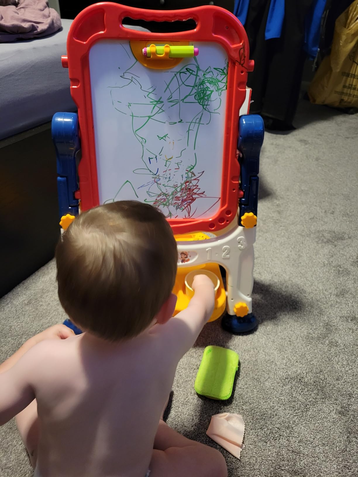 Easel for Kids Toys, Double-Sided Magnetic Painting Board | Toddler Art Easel Toys for Boys 3-5, Educational Learning Gift for Birthday, Thanksgiving, Christmas & Holidays customer photo 2