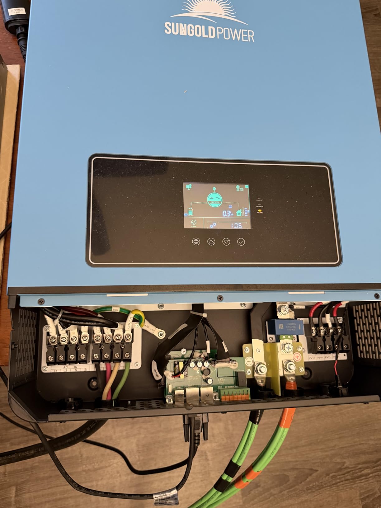 SUNGOLDPOWER 10000W 48V Solar Inverter, Built-in 2 MPPTs, Max 200A Battery Charging, Split Phase AC Input/Output 120V/240V (settable), Pure Sine Wave (BMS COMM) UL1741 SPH10048P customer photo 2