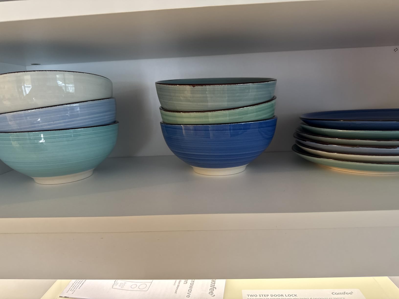 vancasso Bonita Stoneware Dinnerware Sets, 24 Pieces Dishes Set for 6 | Hand-Painted Spiral Dishes for Dinner, Ceramic Kitchen Plates and Bowls Sets-Microwave and Dishwasher Safe (Blue,24 Pcs) customer photo 1