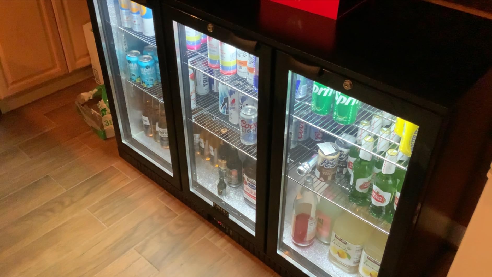 BODEGACOOLER 12.5 Cu. Ft. Upright Commercial Beverage Refrigerator, Large Glass-Door Display Merchandiser, Energy-Star Rated Drink & Bar Cooler with Soft LED Lighting customer photo 2