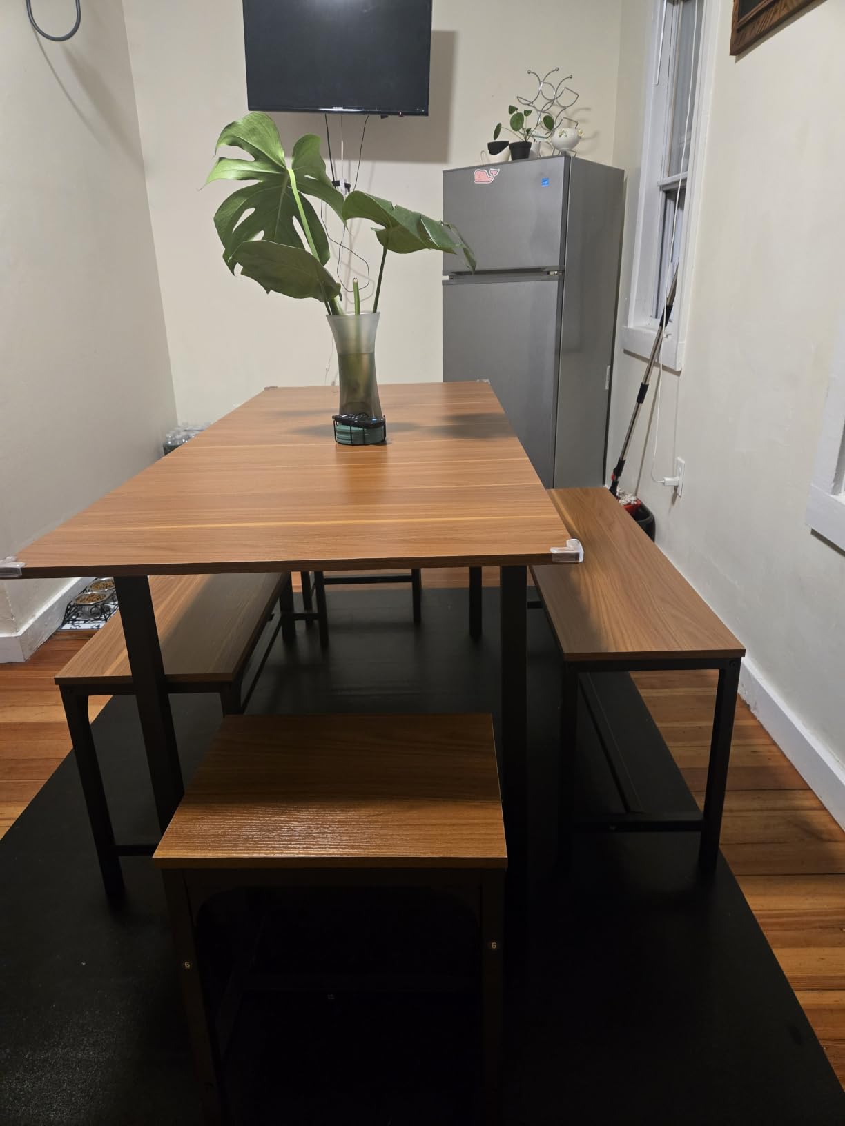 Feonase 5-Piece Dining Table Set for 4-8 People, 63