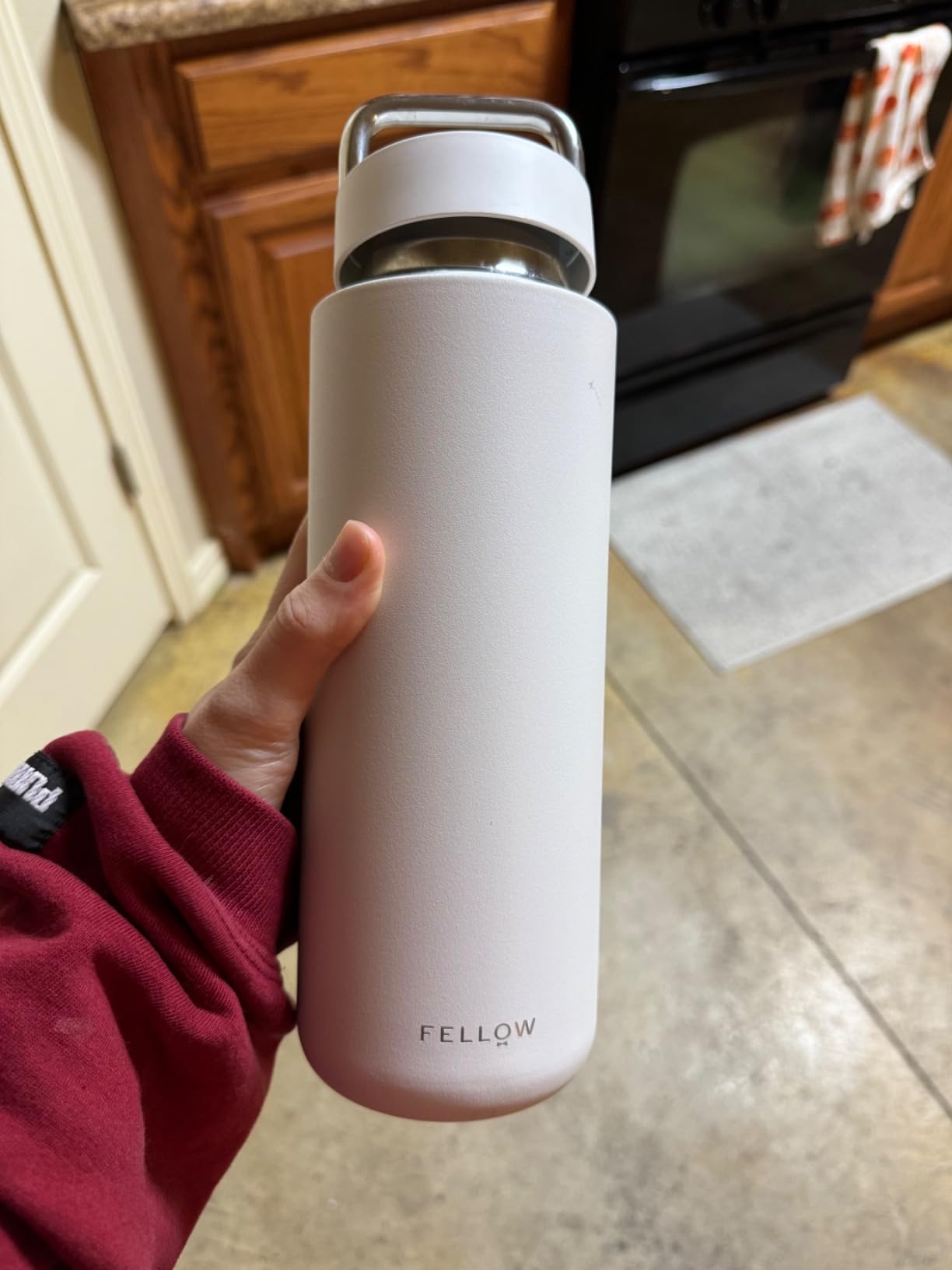 Fellow Carter Carry 32 oz Ceramic Lined Insulated Water Bottle, Leak-Proof | No Metallic Taste, Vacuum Insulated, Sienna customer photo 1