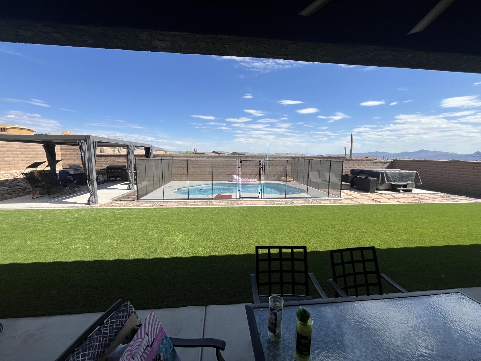 Domi Outdoor Pergola 10' x 12', Aluminum Louvered Pergola with Adjustable Louvers, Full Aluminum Frame, Built-in Gutter System, Modern Patio Gazebo for Deck Garden Patio, Gray customer photo 1