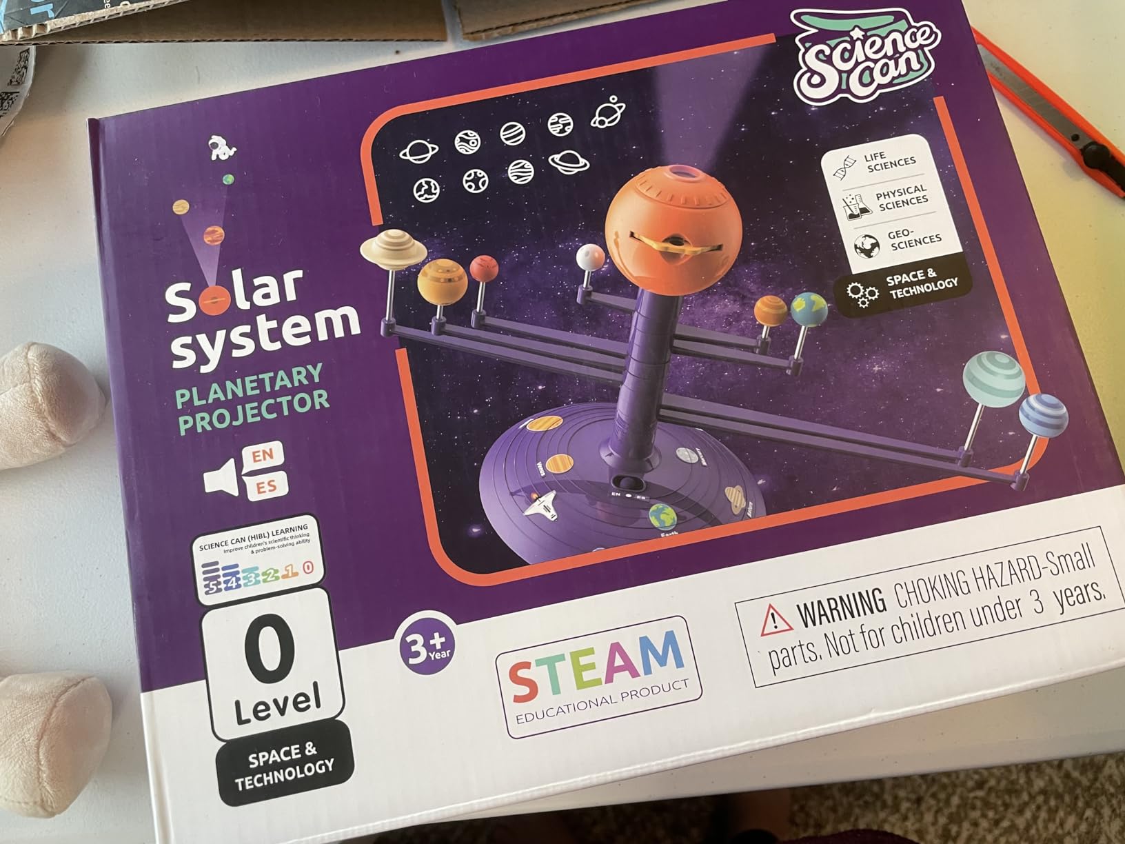 Science Can Solar System for Kids, Interactive Talking Solar System Model | HD Space Projector w/ 8 Planets, Bilingual EN/FR, Knowledge & Quiz Mode, STEM Space Toys Gifts for 6 7 8 9 10 Years Old Boys customer photo 1