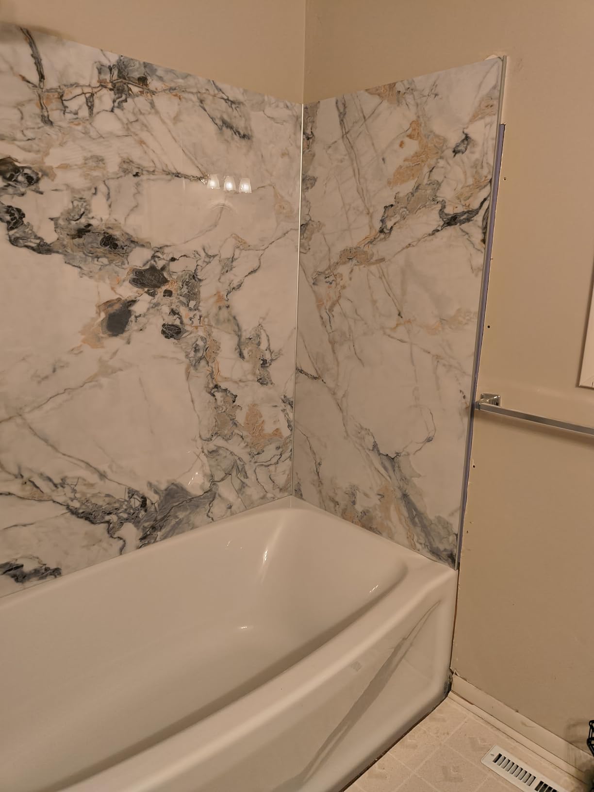 Bath Tub Surround Kits - Waterproof Wall Panels - Glacier | Easy to Install Over Any Surface, Waterproof Wall Panels, Glossy Finish customer photo 1