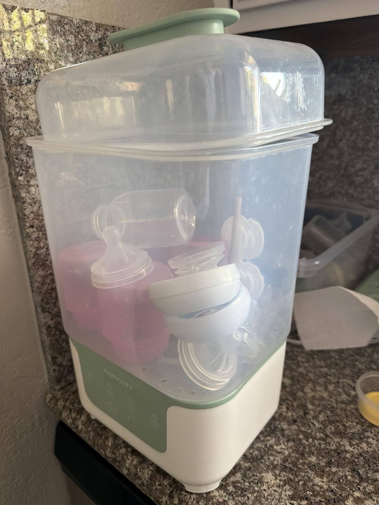 Momcozy New Modular Nesting 4 in 1 Compact Bottle Sterilizer and Dryer, 6 Bottles Capacity customer photo 2