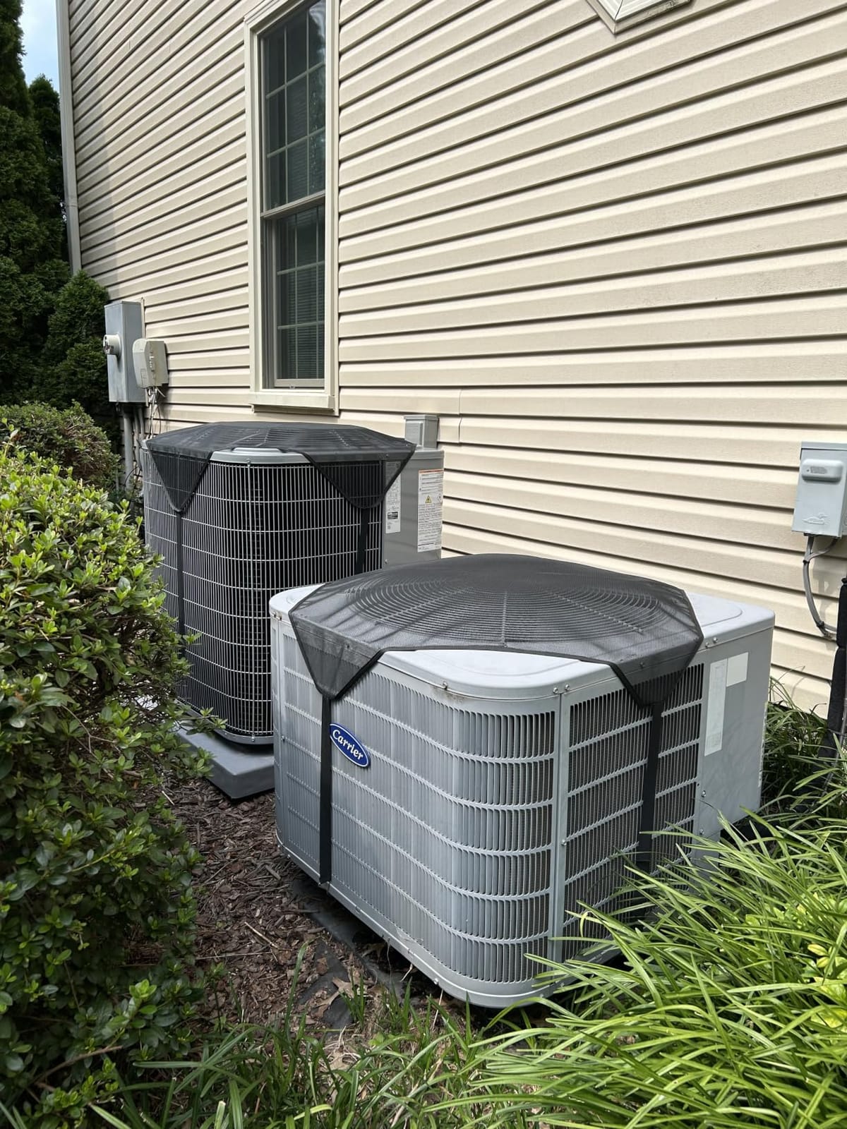 Central Air Conditioner Covers for Outside Units 36'' x 36'', AC Mesh Covers for Outside Unit, AC Unit Cover Outdoor Air Conditioner Condenser Hvac Heat Pump Cover Breathable Top Universal Defender customer photo 1