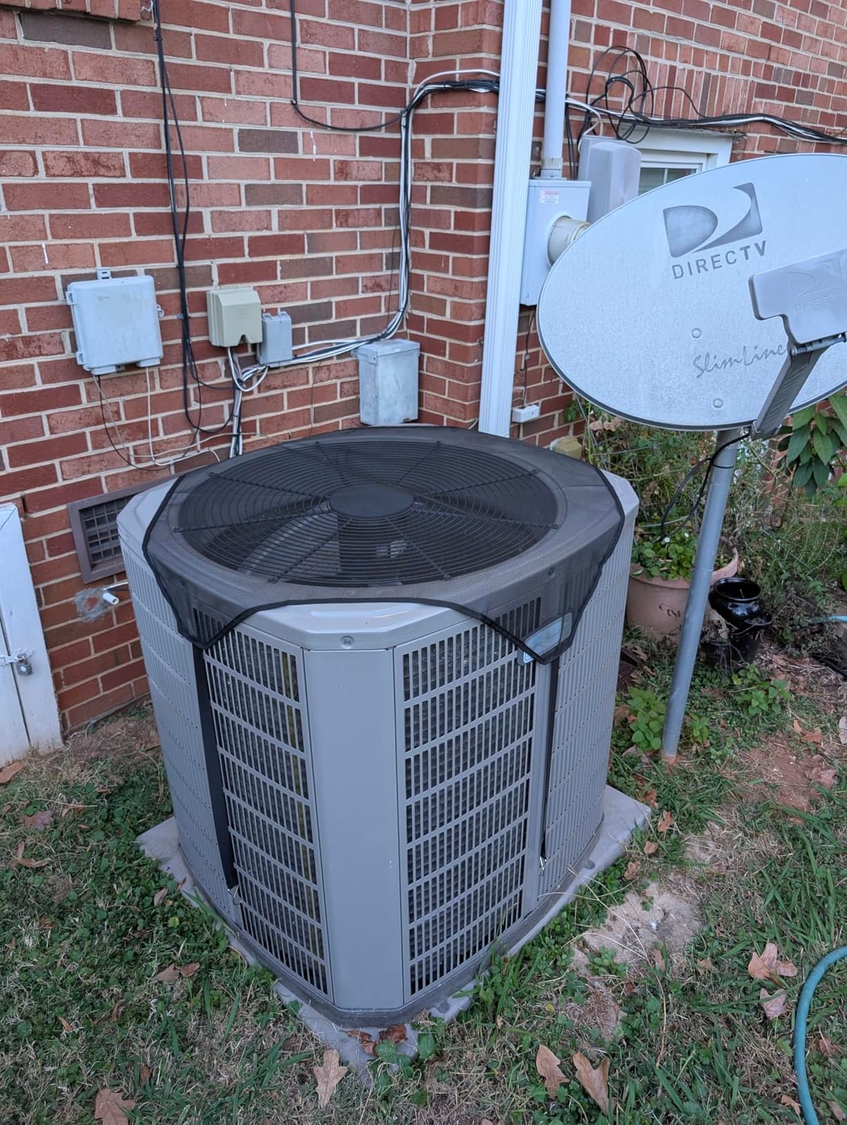 Central Air Conditioner Covers for Outside Units 36'' x 36'', AC Mesh Covers for Outside Unit, AC Unit Cover Outdoor Air Conditioner Condenser Hvac Heat Pump Cover Breathable Top Universal Defender customer photo 2