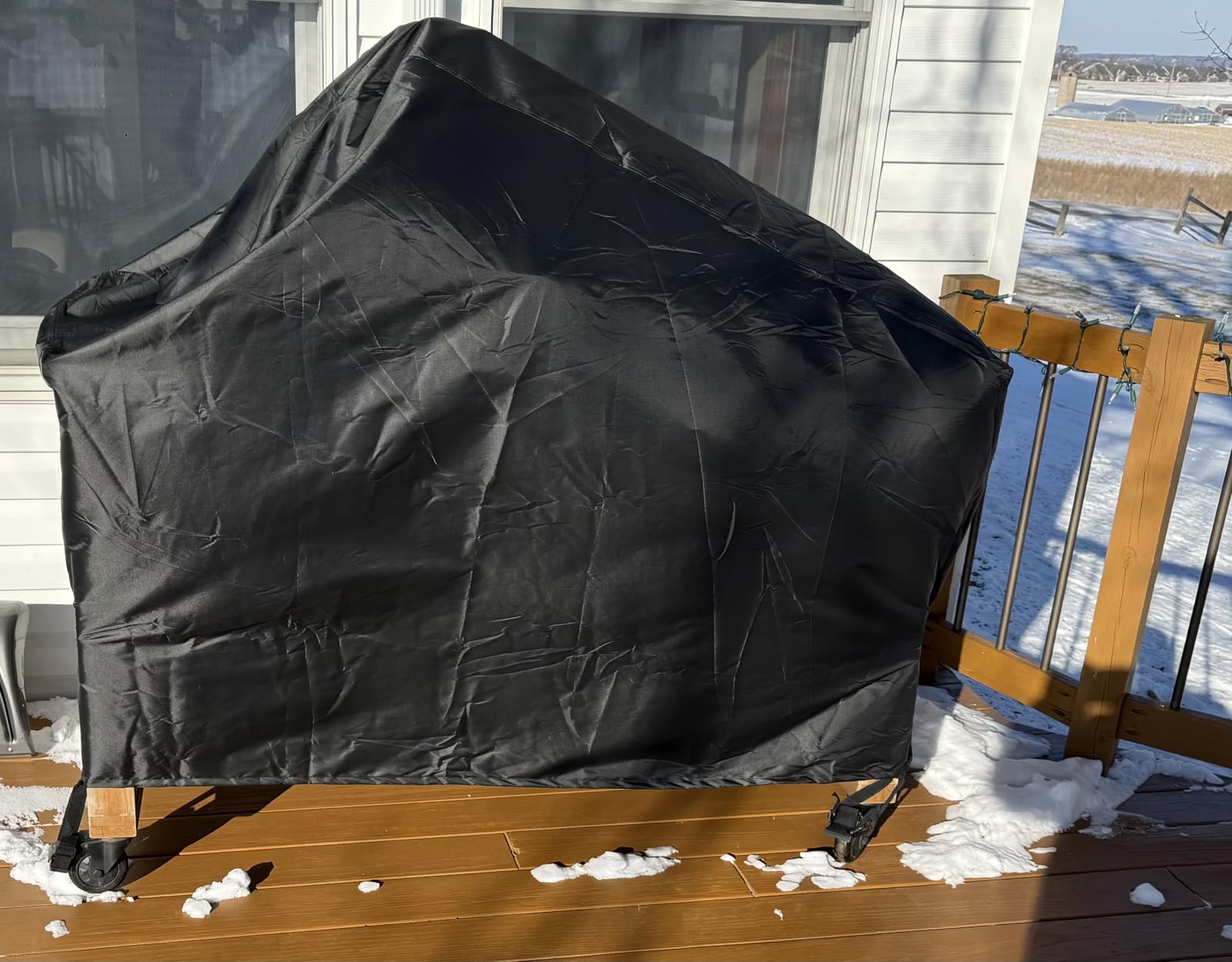 Grill Cover for 60 Inch Big Green Egg Grill Table, Waterproof Heavy Duty Outdoor Grill Cover, Kamado Ceramic BBQ Grill Cover, XL Green Egg Cover, Grill Cart Cover customer photo 1
