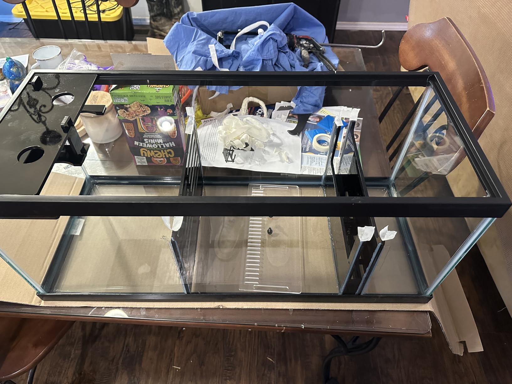 Adjustable Sump Baffle Kit - Refugium Kit for 10 Gallon Tank - Reef Aquarium - Saltwater Aquarium Filter System - Protein Skimmer Sump customer photo 1