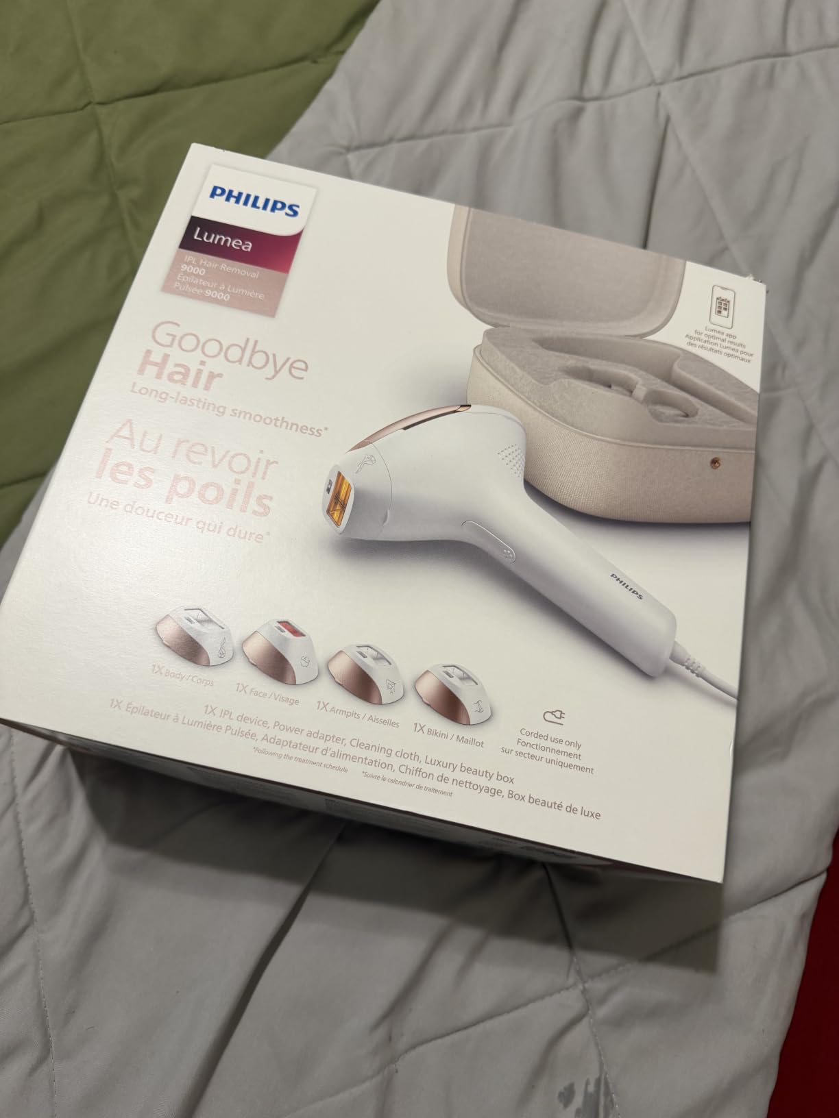 Philips Lumea IPL - Salon-Like Laser Hair Removal for Women, Permanent Hair Reduction Device At Home for Face & Body, Safe & Painless, 5 Settings & Skin Sensors, BRI984/03 customer photo 1