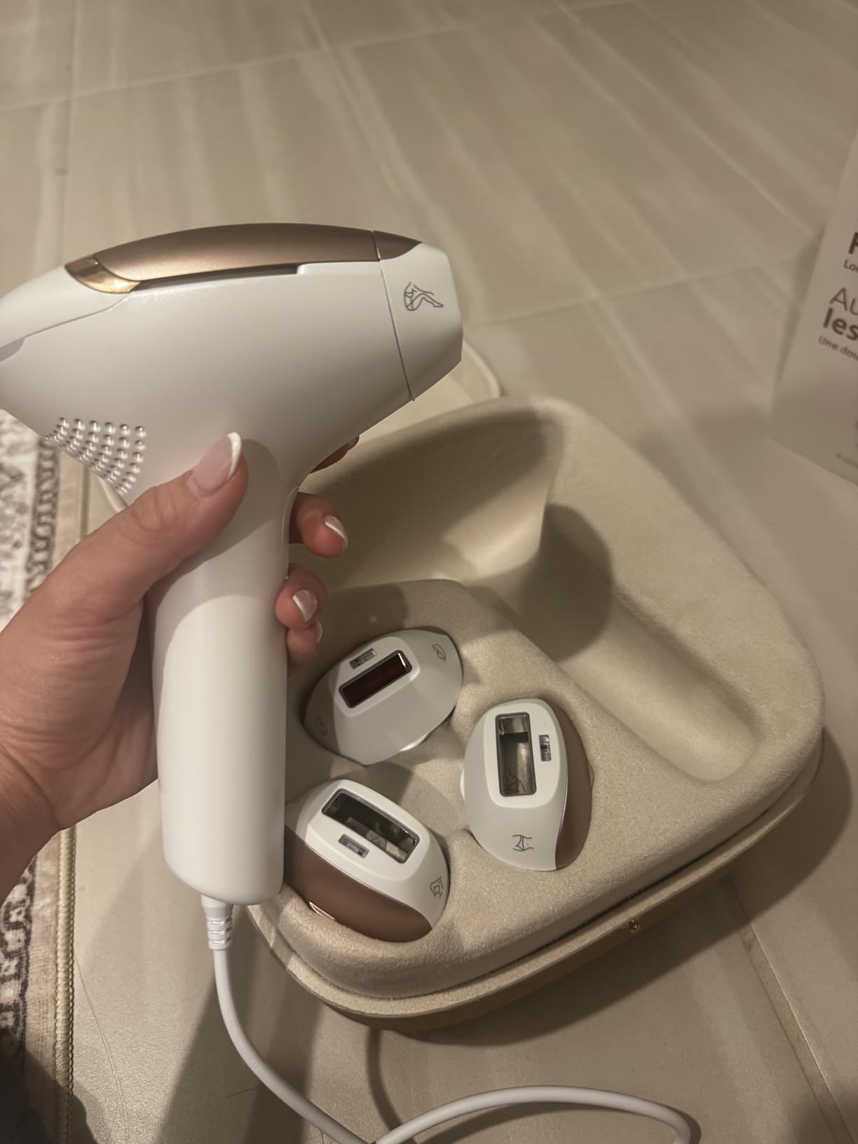 Philips Lumea IPL - Salon-Like Laser Hair Removal for Women, Permanent Hair Reduction Device At Home for Face & Body, Safe & Painless, 5 Settings & Skin Sensors, BRI984/03 customer photo 2