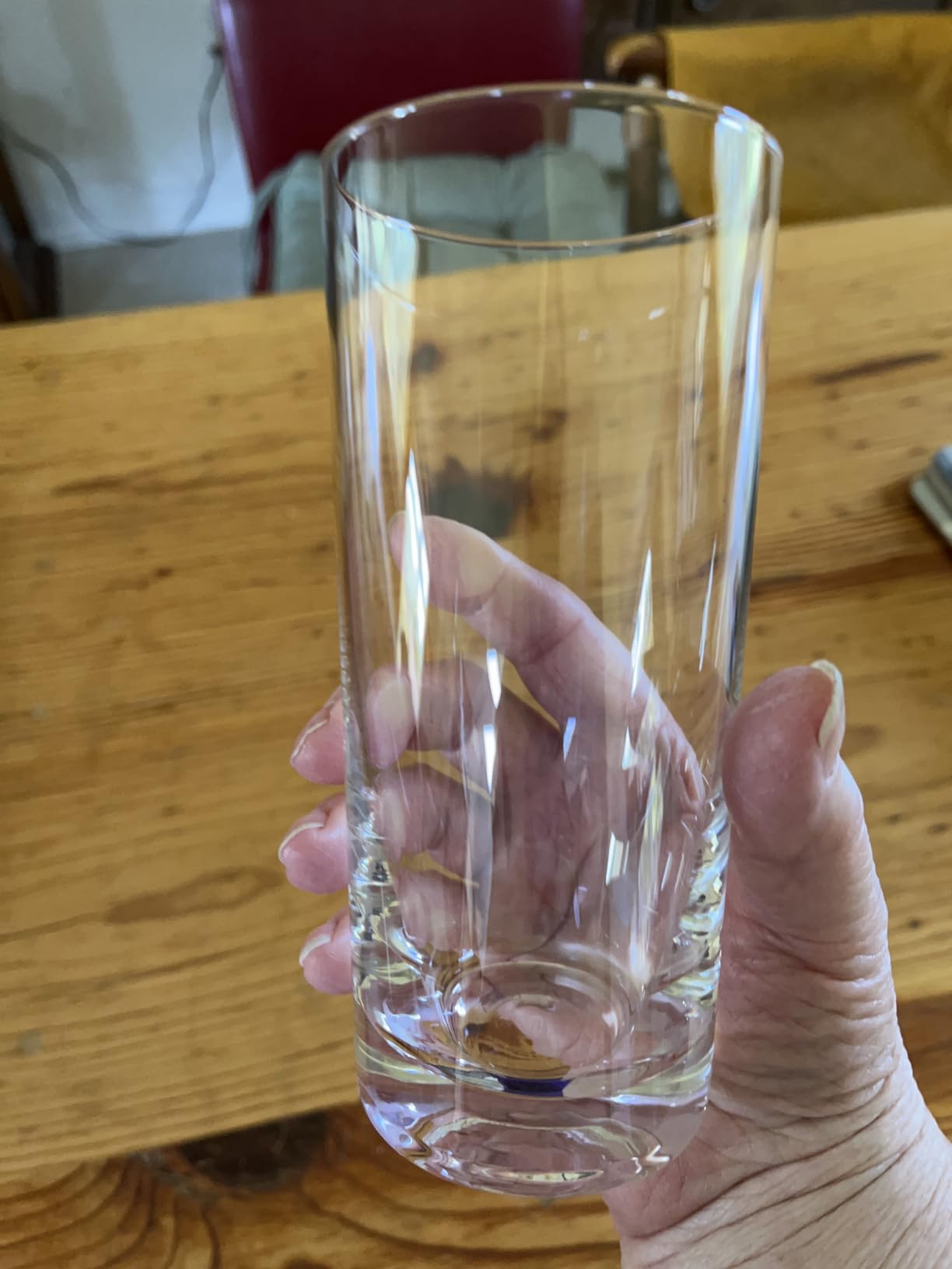 Drinking Water Glass Cups Set, Crystal Clear Ribbed Glass Set of 8, 17oz & 12oz | Unique Design Vintage Cocktail Glass, Tall Glass Cups Ideal for Iced Coffee, Whiskey, Mixed Drinkware customer photo 2