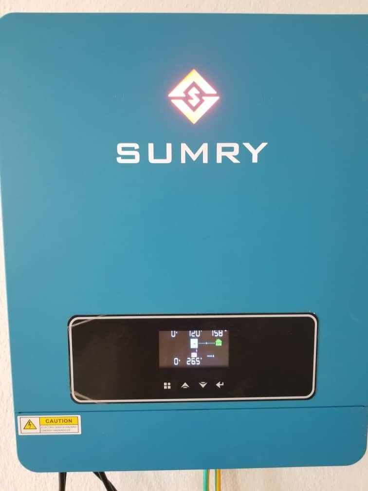 SUMRY Hybrid Solar Inverter Charger 3600W DC24V to AC110V Voltage Converter | With 120A MPPT Controller, Pure Sine Wave, for Battery-less or AGM Lithium Battery System customer photo 2