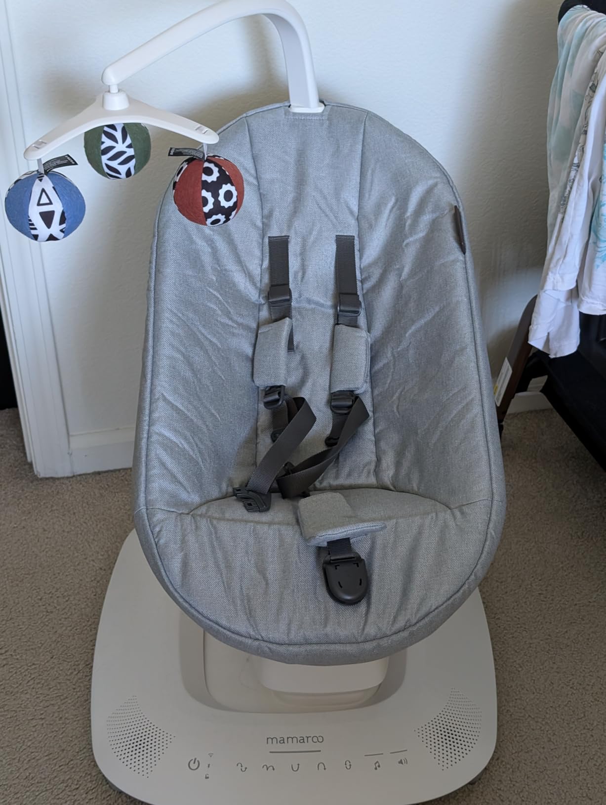 UPPAbaby Mamaroo Smart Swing with MotionSync & Newborn Insert - Charlie customer photo 2
