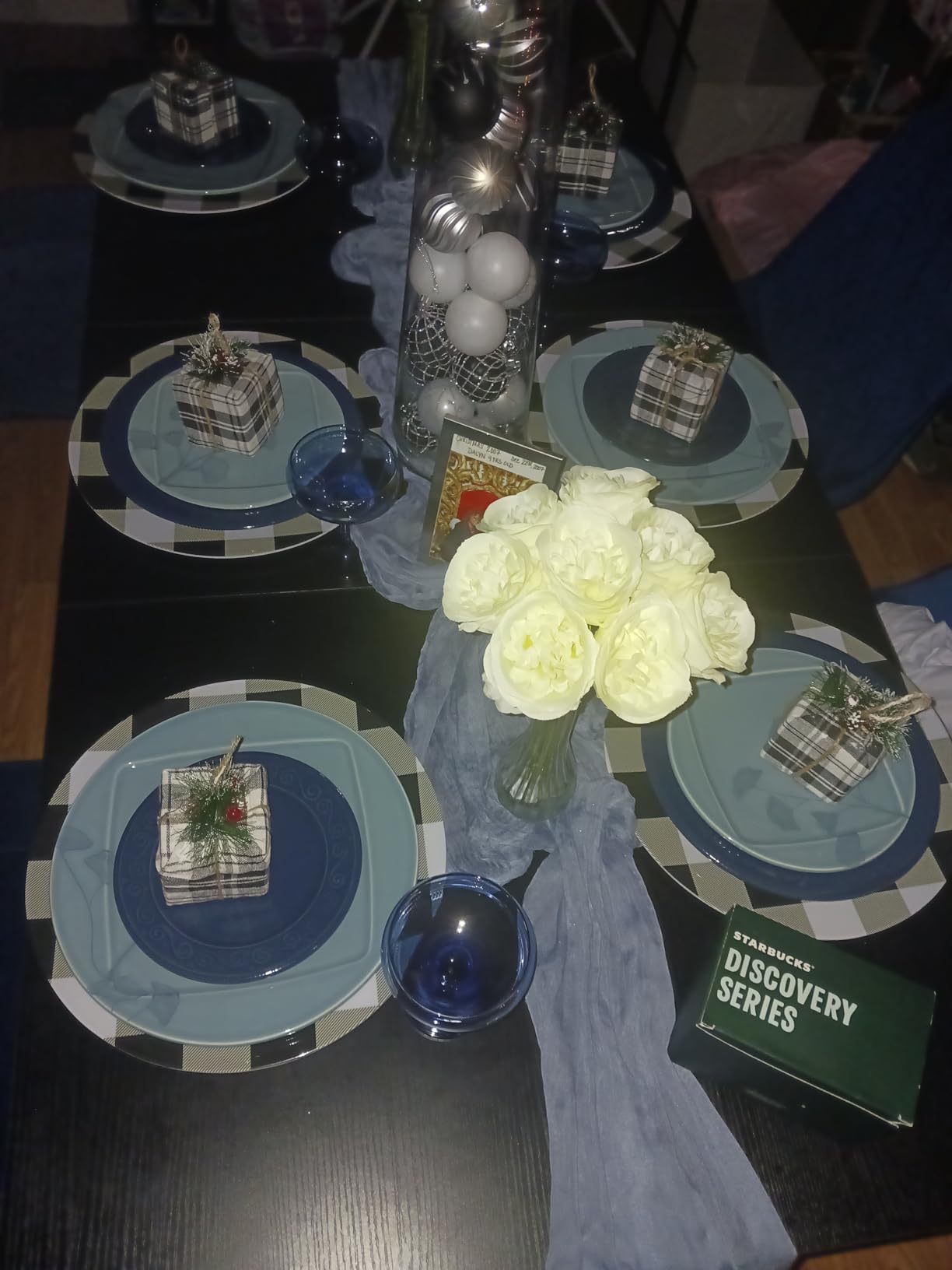 HSH 63 Modern White Faux Marble Dining Table for 6 with Storage Cabinet customer photo 2