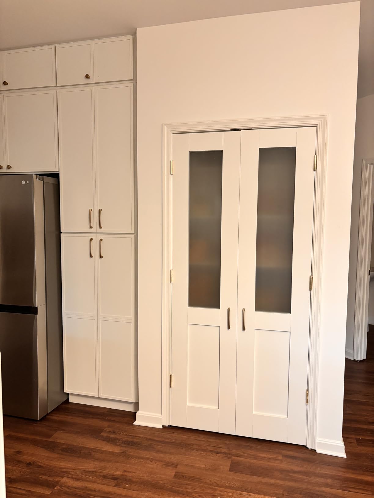60x80 Interior Double Doors,Full Clear Glass Doors,Room Door French Door | CARBP2 Safety Certified Solid Core,Tempered Thicken Glass, Assembled Door Panel, Barn Door Slab, Closet Door, No Pre-Drilling customer photo 1