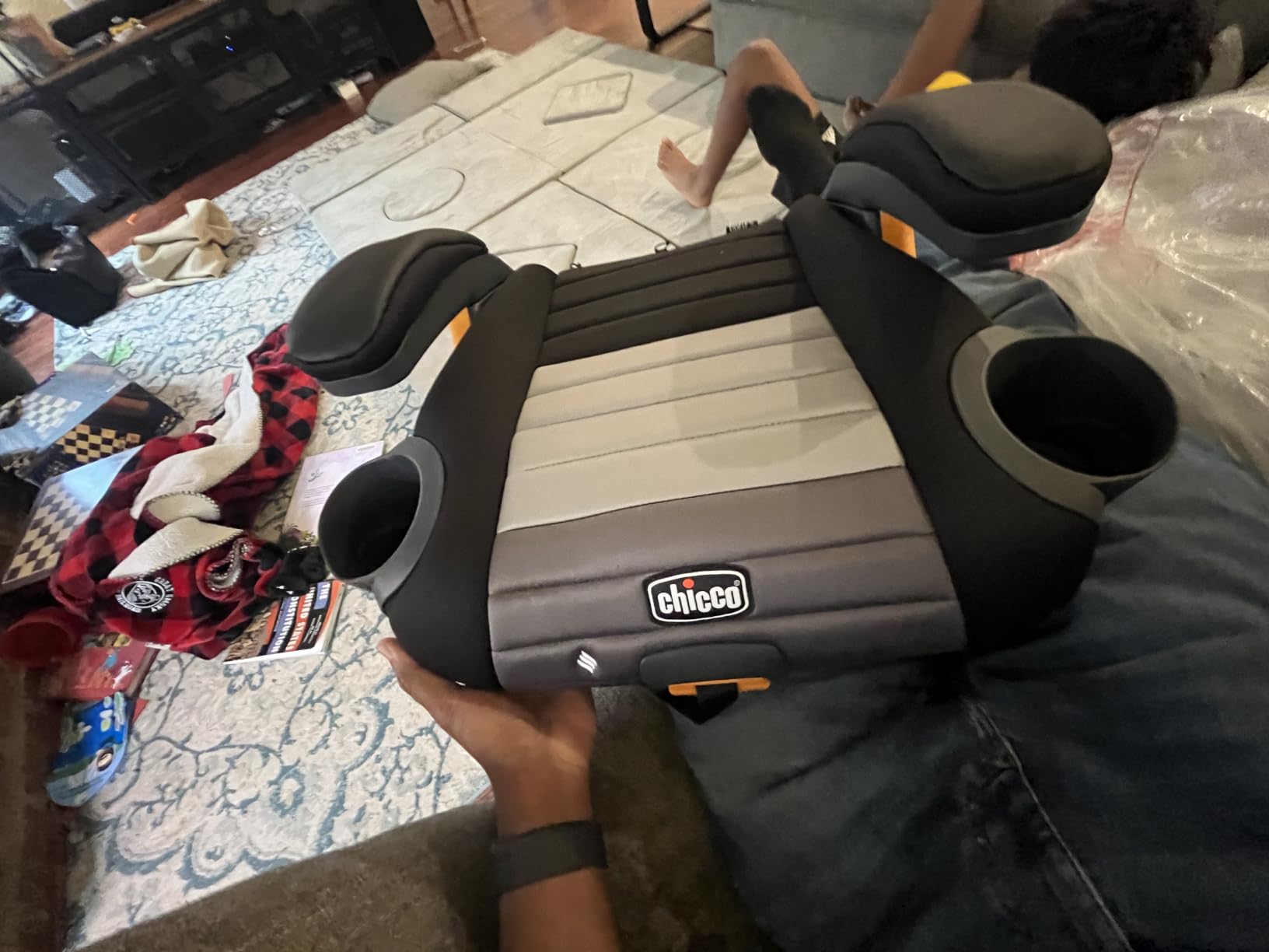Chicco GoFit ClearTex Plus Backless Booster Car Seat, Latch, 40-110 lbs customer photo 1