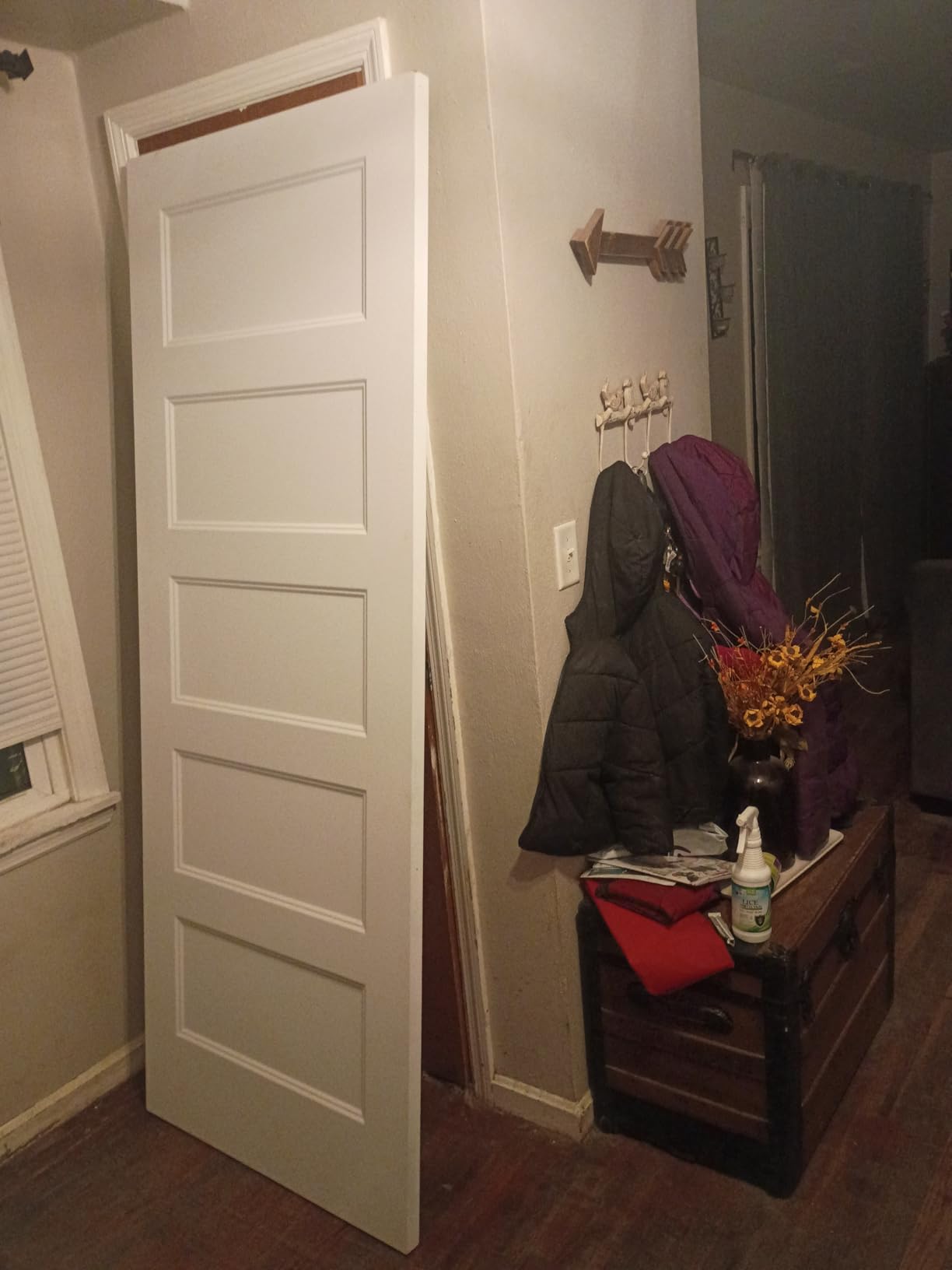BARNSMITH 30x80 in 5-Panel White Primed Interior Door Panel | Shaker Style Molded Paintable Hollow Core Interior Door Slab customer photo 2